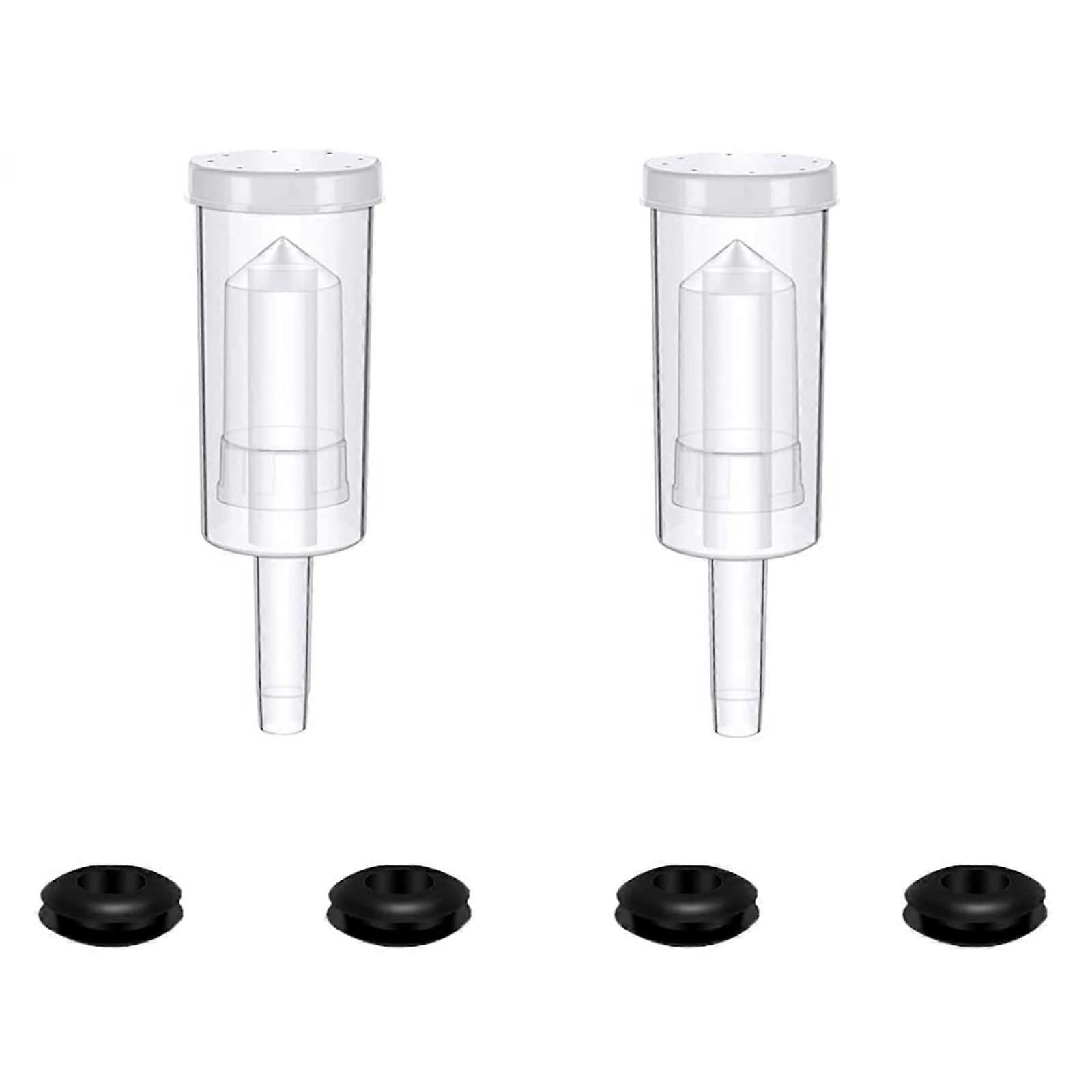 Transparent Fermentation Airlock,  Check Valve, 2 x Plastic Fermentation Tubes with Stopper