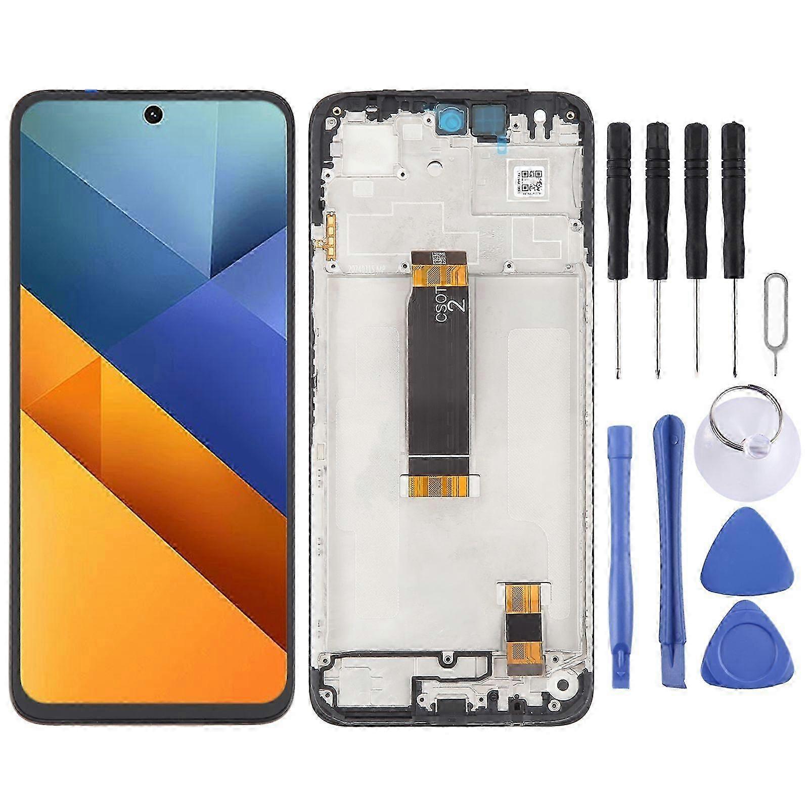 LCD + Touch Screen with Frame For Xiaomi Poco M6 4G