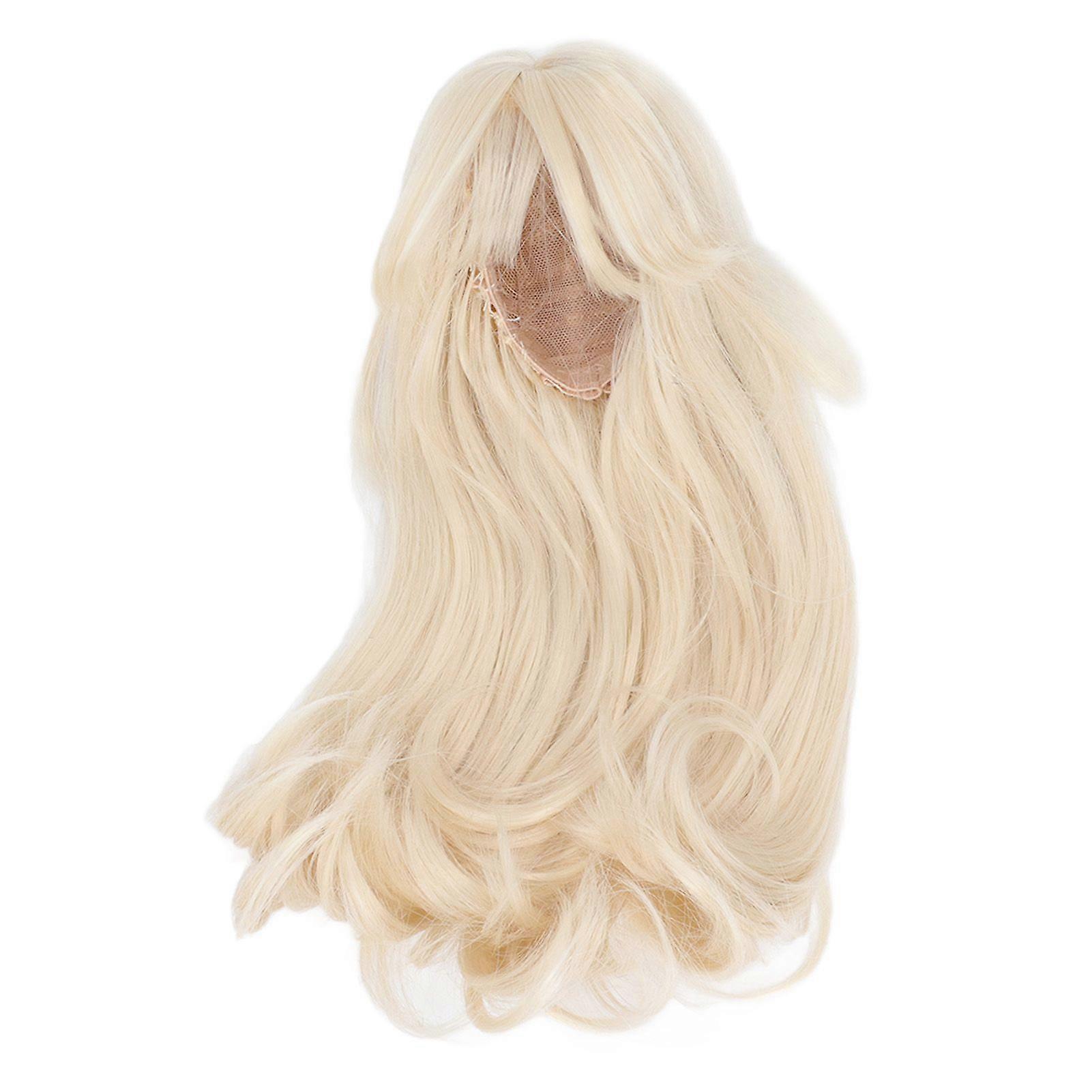 2025年最新モデルおもちゃ人形ヘッドウィッグメッシュ布鈍い前髪ロングフェイクヘア