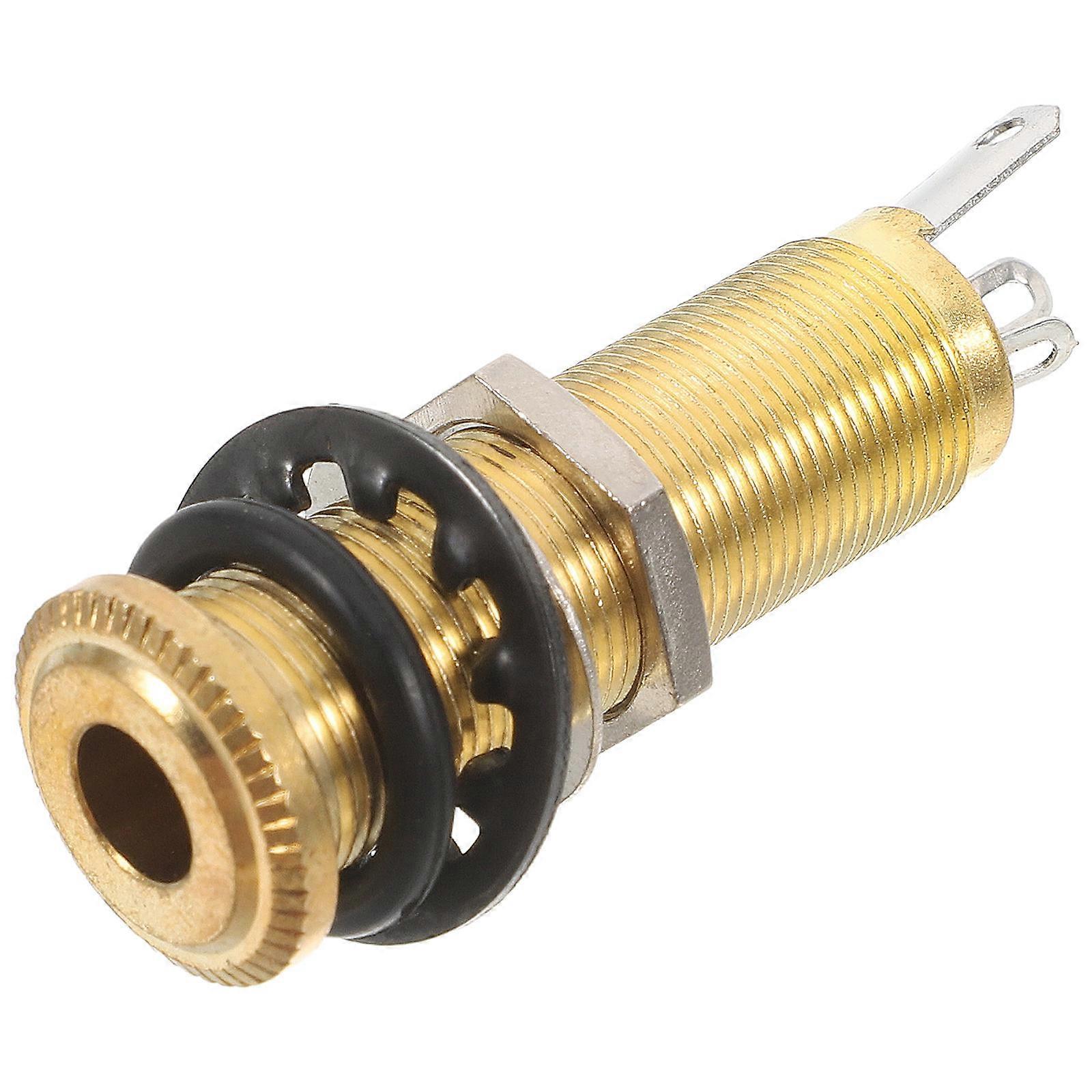 Stereo Output Cylinder Output Jack For Musicians Instrument Users Side Mount Instruments 1Set