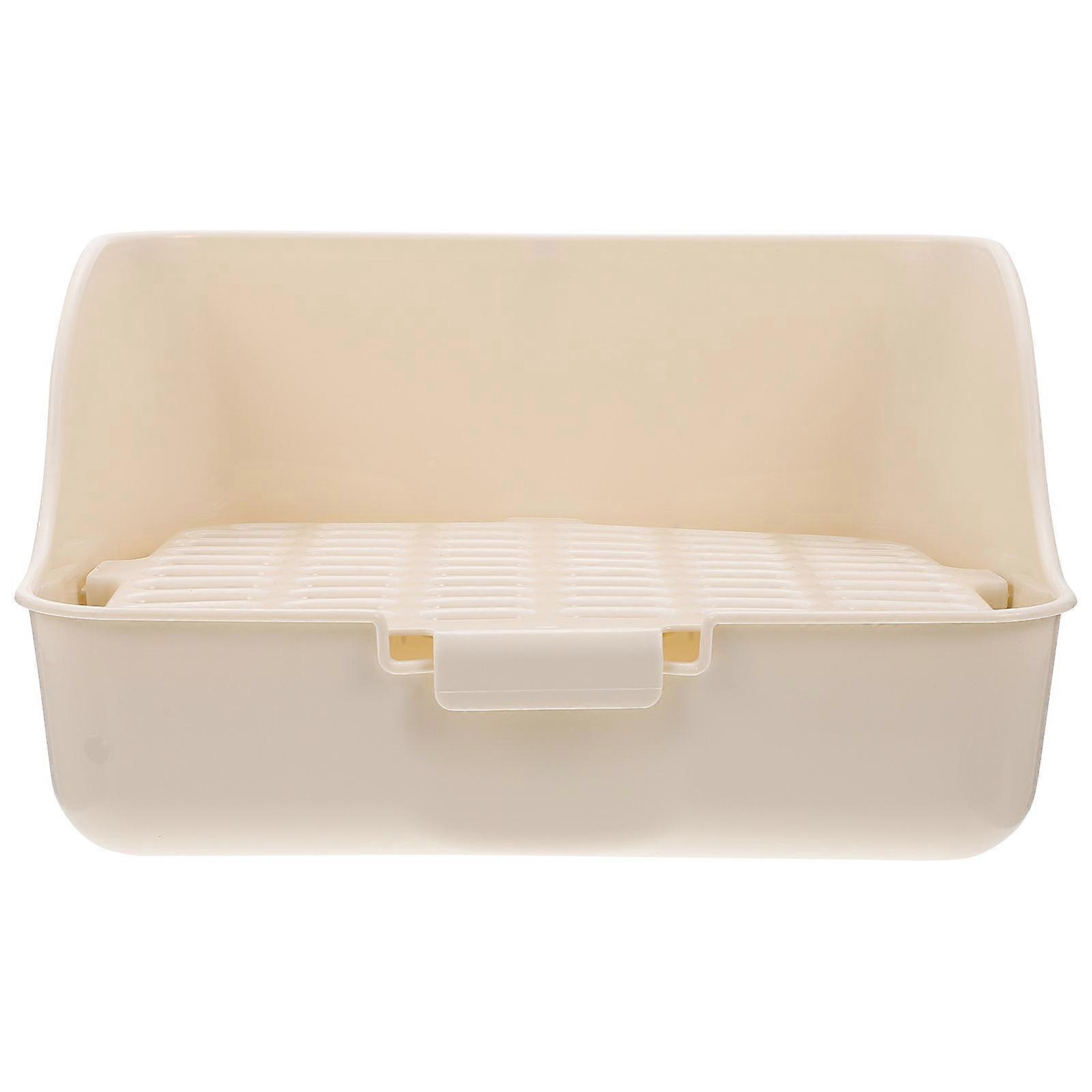 Spacious Rabbit Litter Box for Small Animals – Pet Toilet Trainer for Rabbits, Guinea Pigs, Suitable for Living Rooms, Parks, and Placement