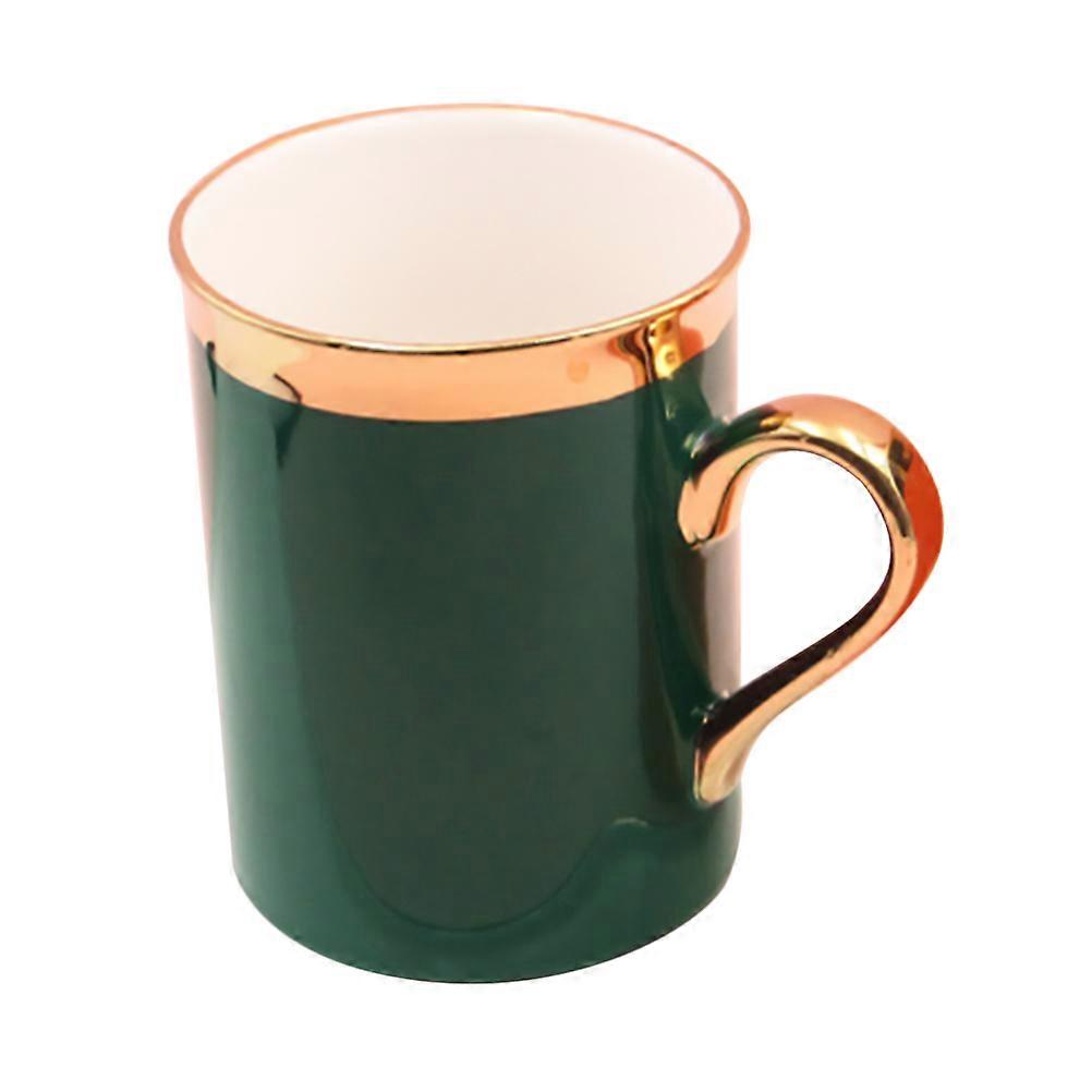 Drinking Cup Minimalist Design Office Use Green Color 300ml 1Pcs