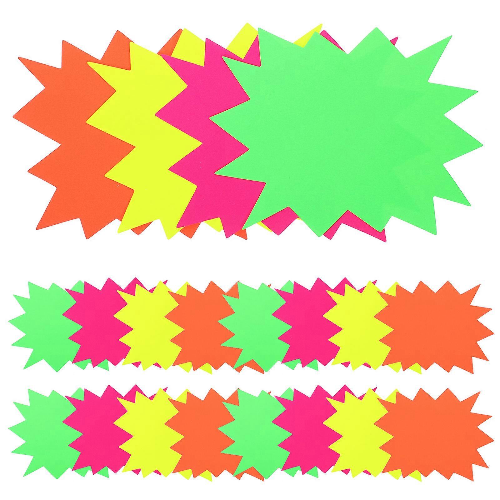 Burst Shape Price Tags Retail Store Price Labels Design 16.50X12.50X0.10CM
