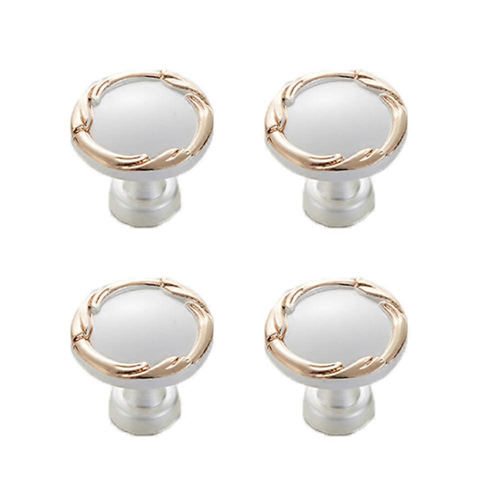 Simple Furniture Handle Door Pull Office Round Assorted Color 4Pcs