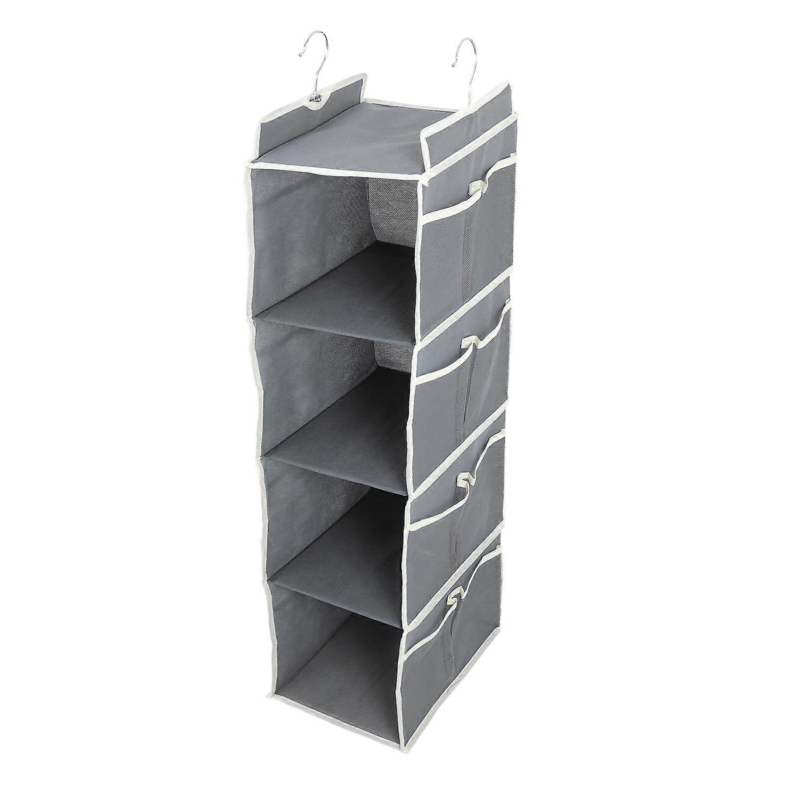 Hanging Storage Closet Organizer Wardrobe Organizer Non-woven Fabric Rectangular Space-saving Design 1Set