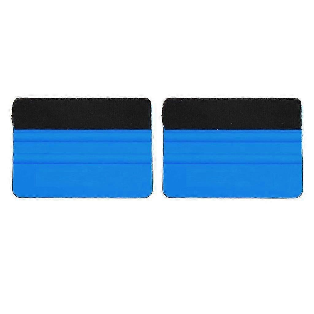 2x Car Vinyl Film Wrapping Squeegee Felt Edge Decal Scraper Application Tool
