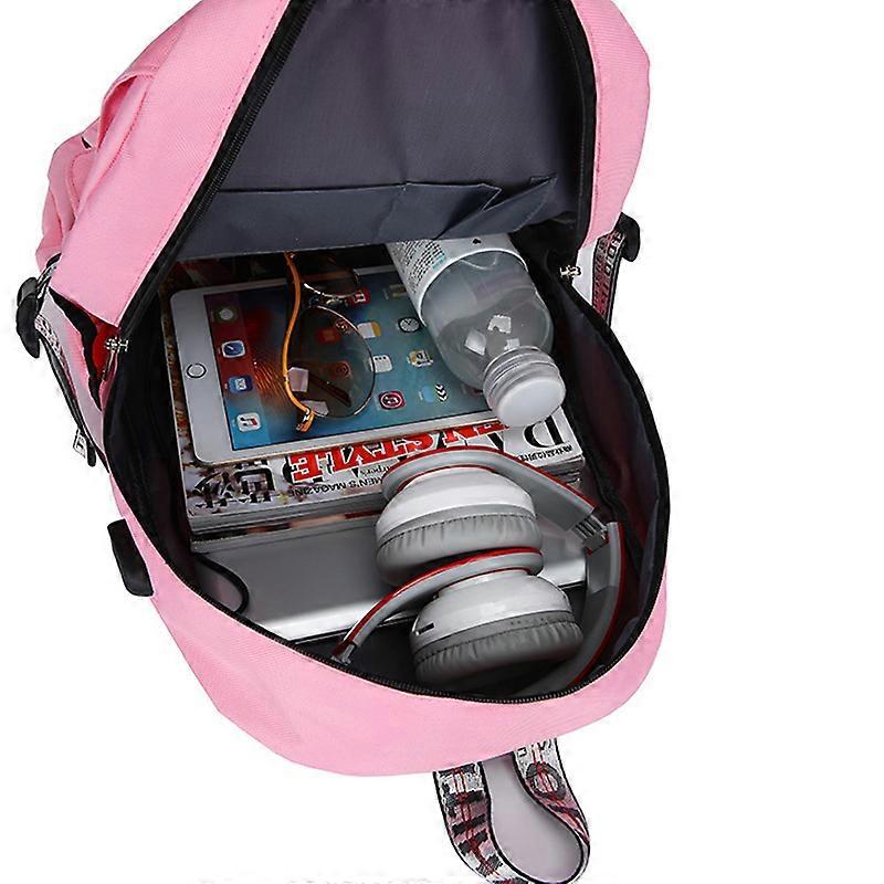Large School Bag with USB Port Anti Theft Backpack Knapsack for School Travel