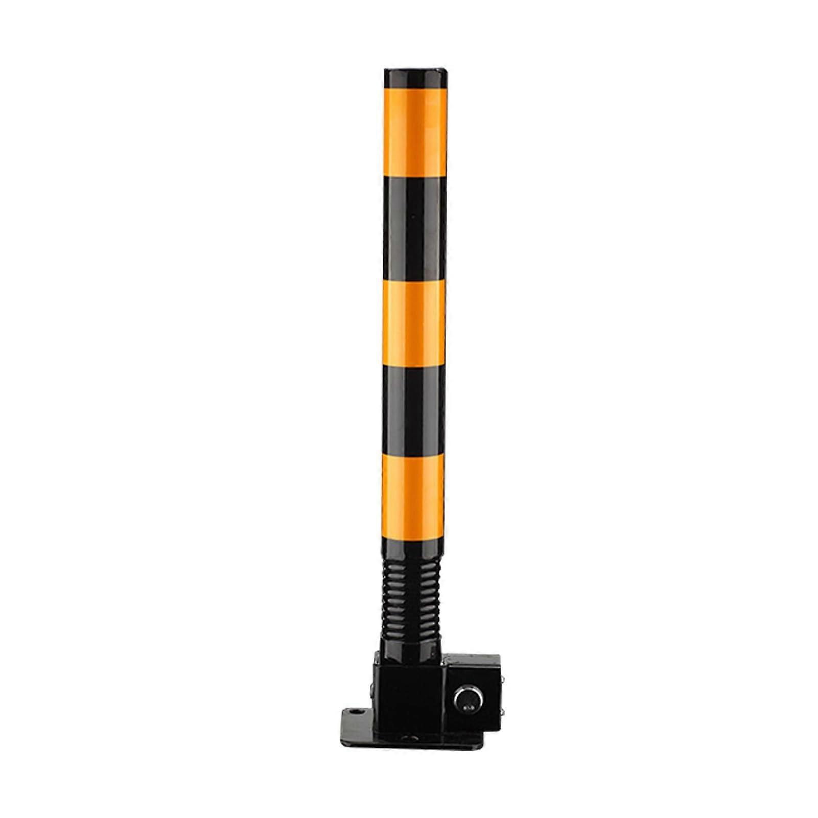 Barrier Posts Durable Safety Bollard For Garage Parking Stopper Spring-Loaded Post Foldable Interceptor Bollard Black