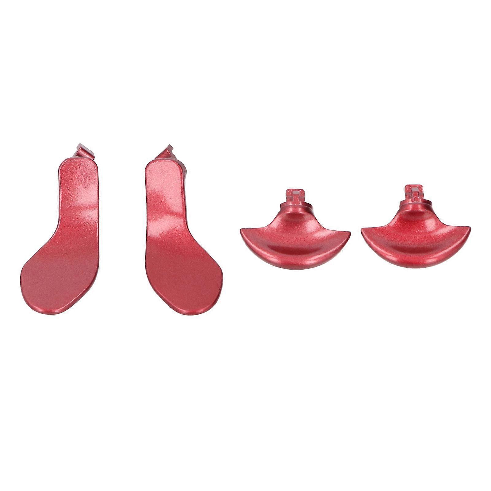 Red Stainless Steel Back Paddles for Edge Controller - Stylish, Durable, and Interchangeable