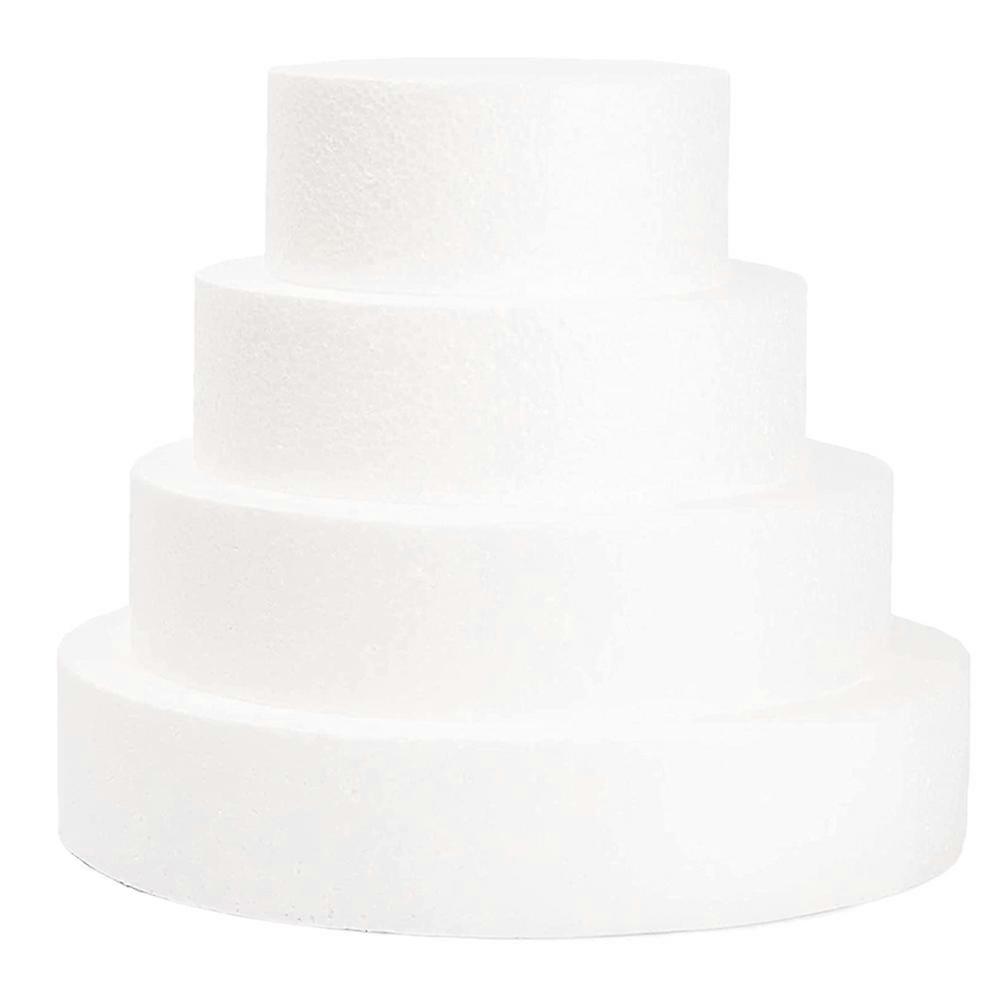 4pcs Foam Cake Dummies Reusable Party Accessories for DIY Cake Decoration, Displays, Crafting and Making