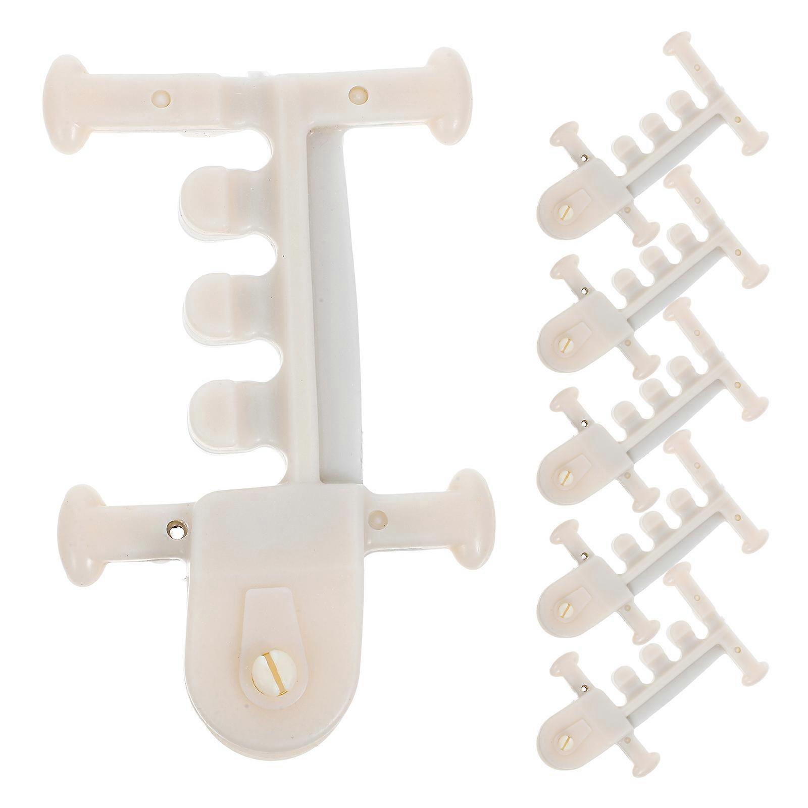 Greenhouse Pipe Clamps Greenhouse Film Clamp Farmers Antitwist Design 13.00X8.20X2.50CM 6Pcs