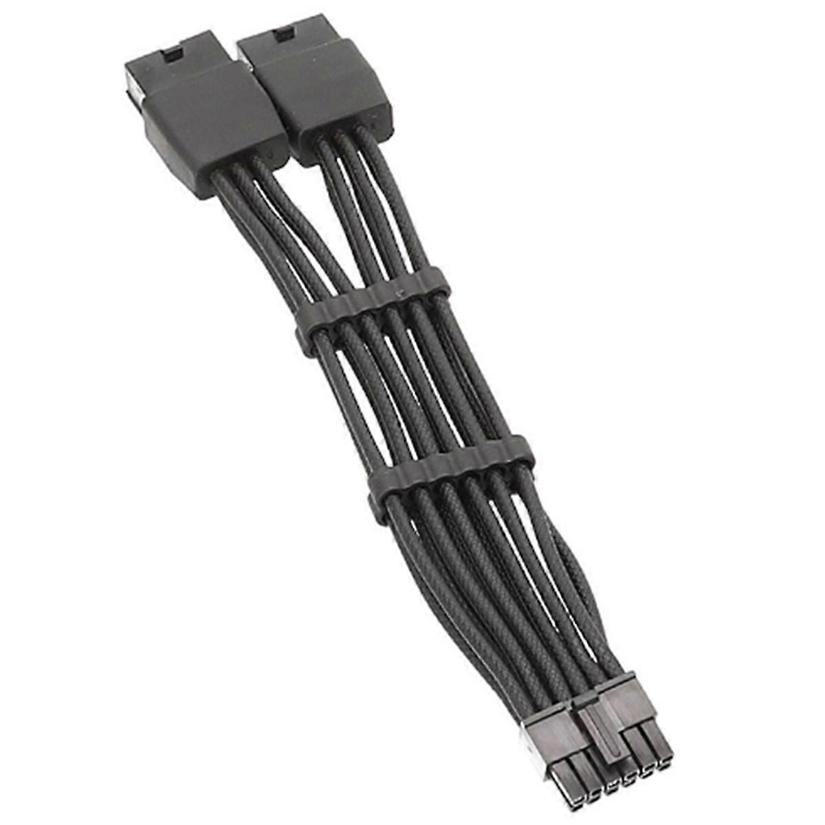 بالنسبة إلى 3060 3070 3080 3090 مخصص 12 دبوس كابل طاقة صغير 12p إلى 2x8Pin محول GPU كابلات تمديد