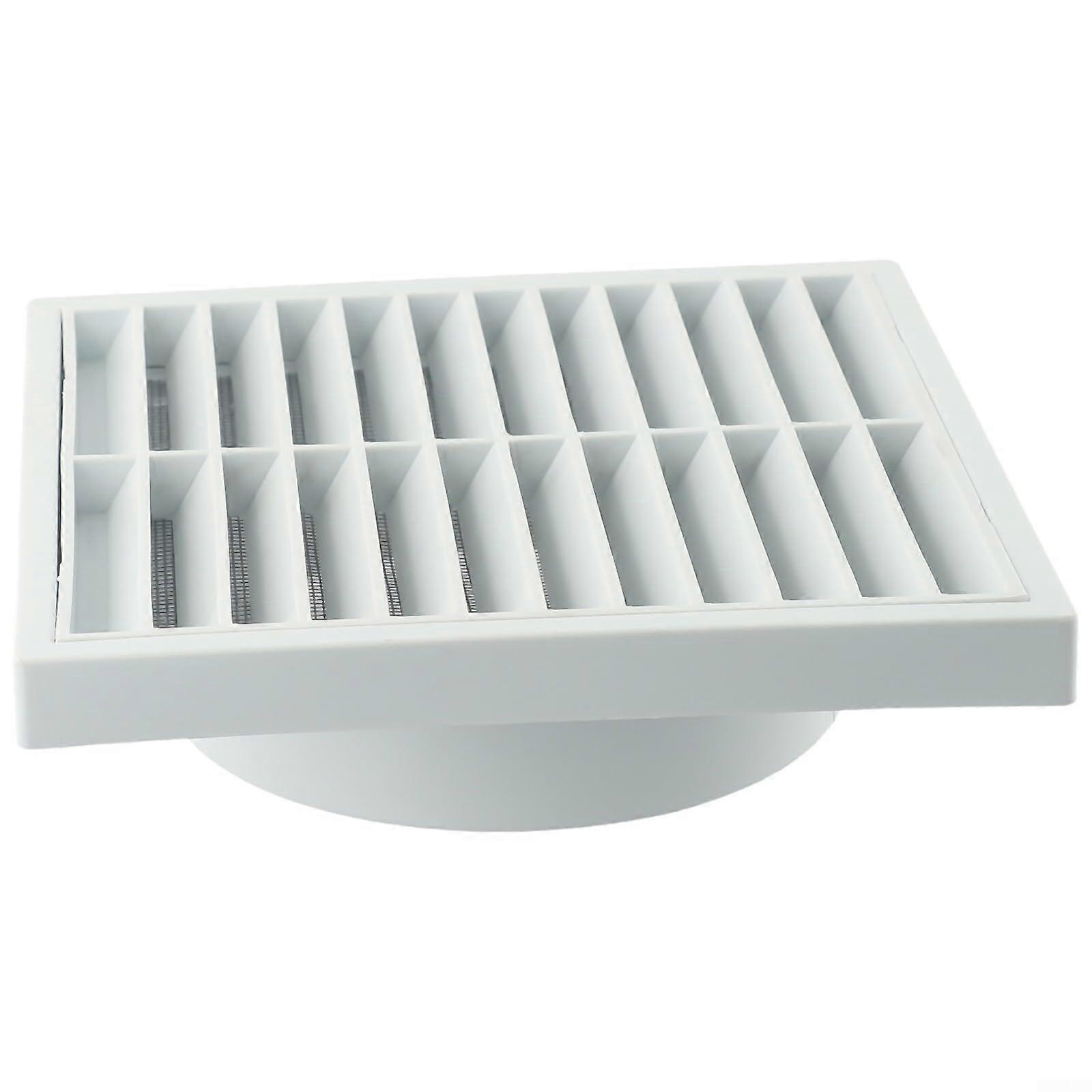 1401043854 Ventilation Grille Plastic 125mm with Insect Net White for Home and Office Use