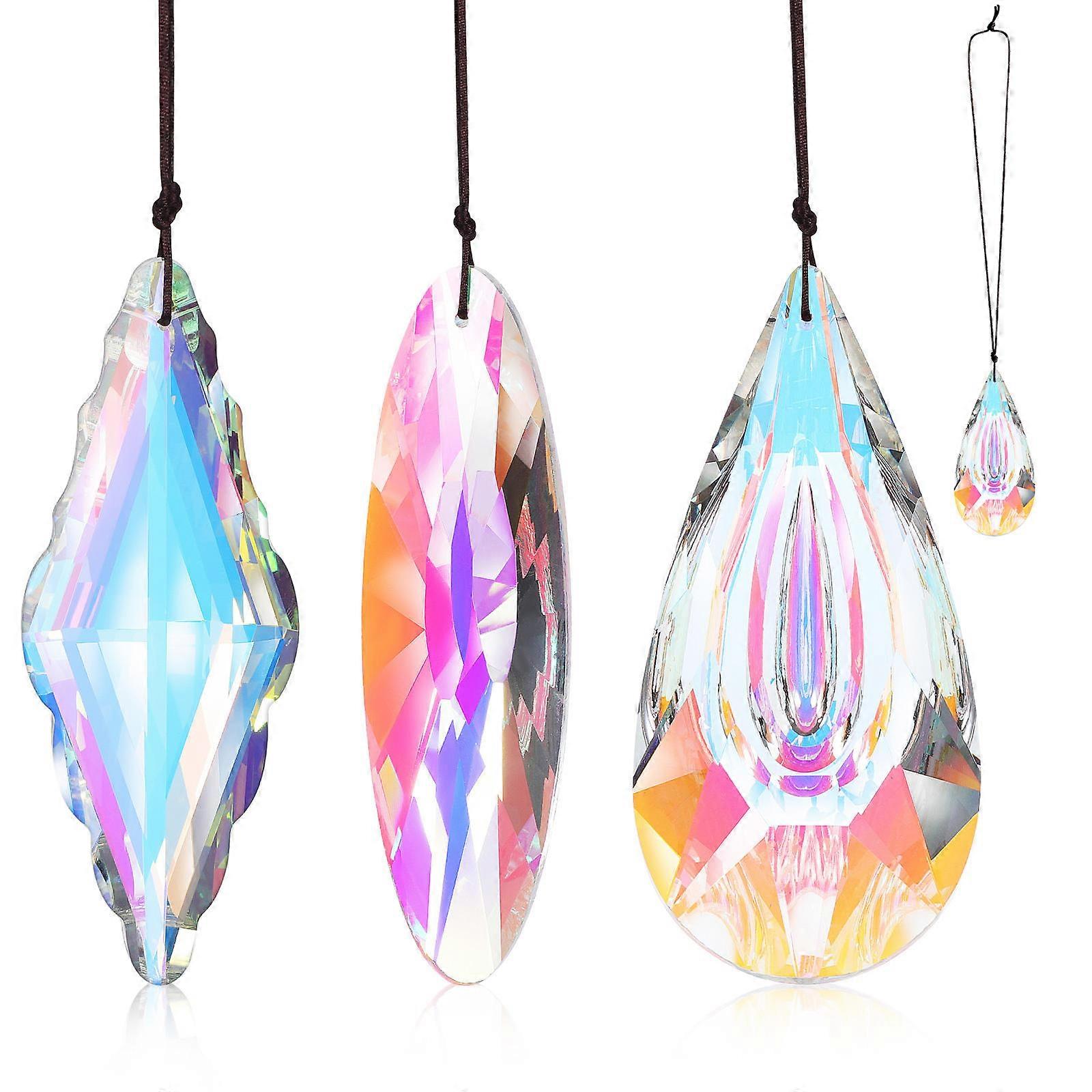 Solfångare inomhus fönster Prisma Solfångare dekoration blandad färg Syntetisk .00X6.00X2.50CM 3st