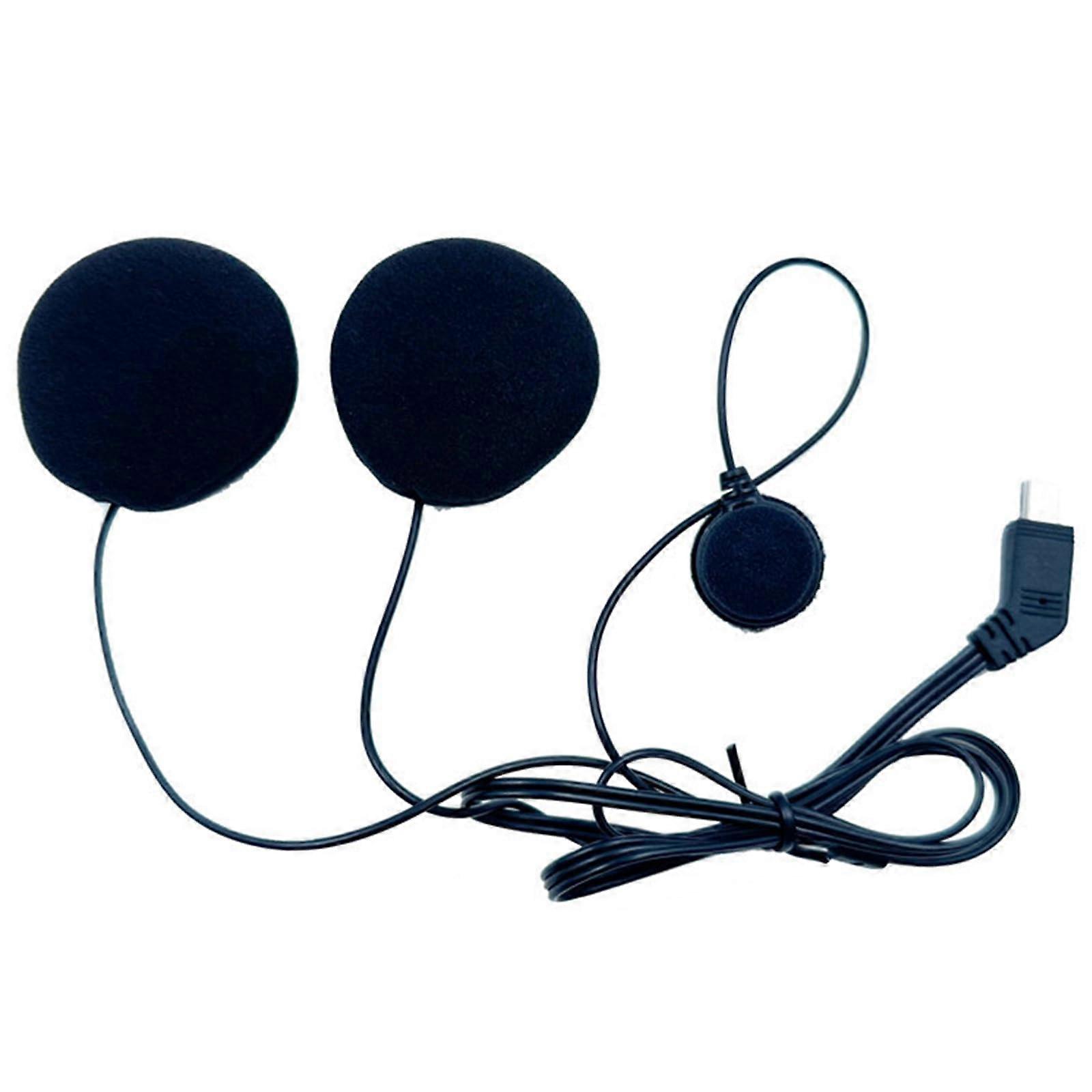 Motorcycle Helmet Headset, Wireless Bluetooth Hands-Free Device, Stereo Music Player, Noise-Cancelling, Headphones with Microphone