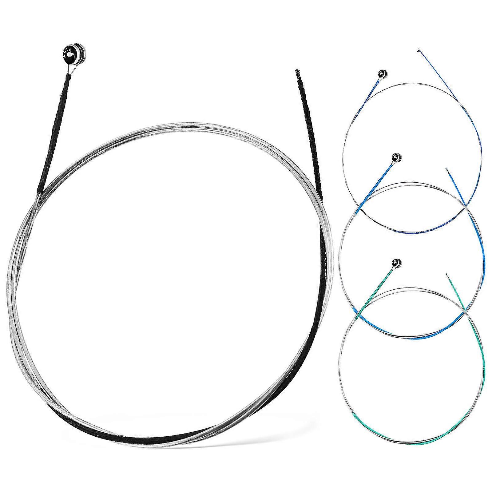 Steel Strings for Instruments Universal Design Violin Accessories Assorted Color Rich Sound 59.50cm/23.38in Replacement String 1Set