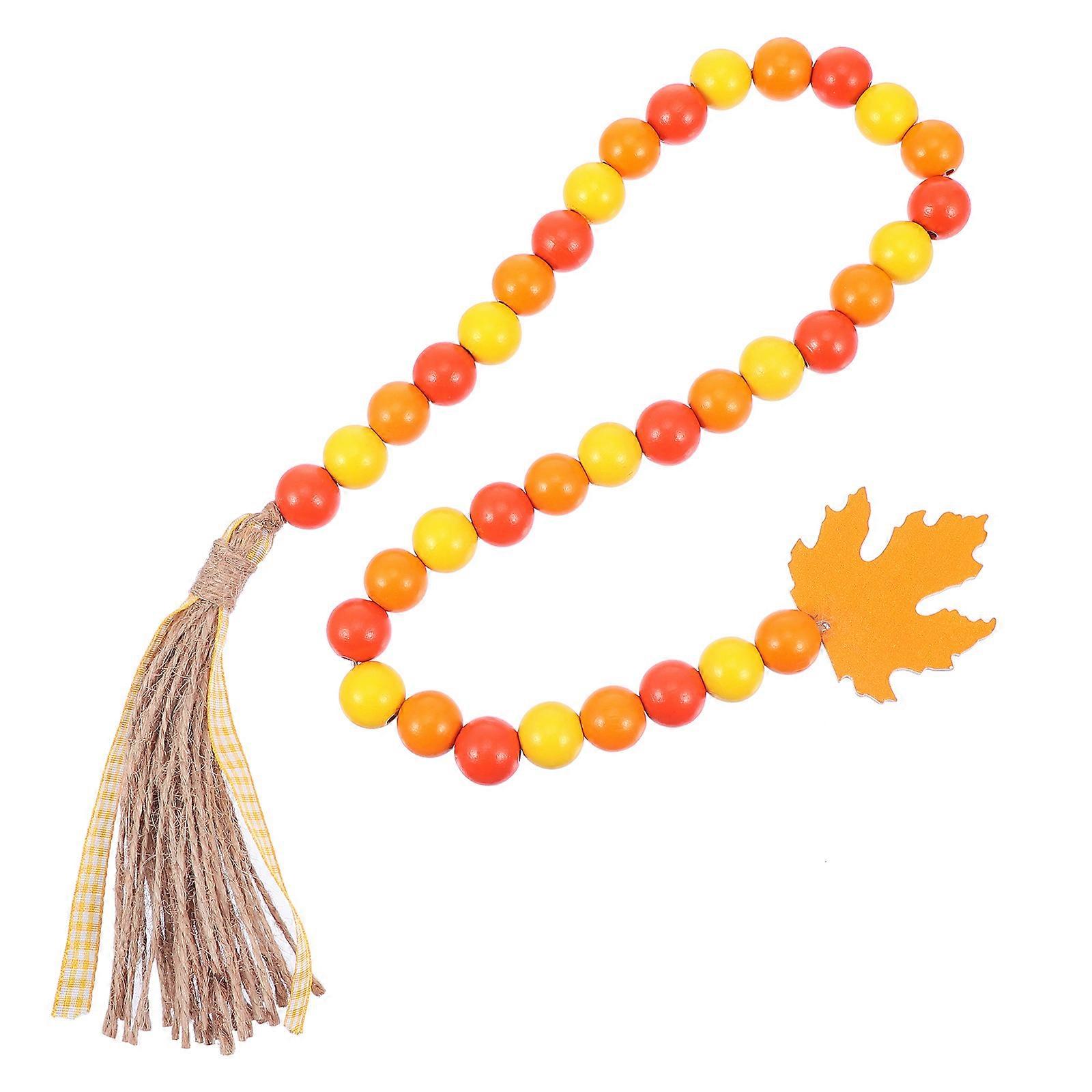 Stylish Beaded Pendant with Tassel for Adornment Multi Color Portable Decoration 1 Pc