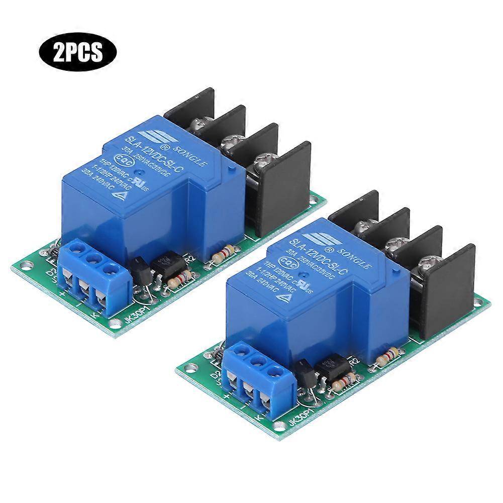 2pcs 1-Way 30A Relay Expansion Module Low Level Trigger with Optocoupler Isolation 12V