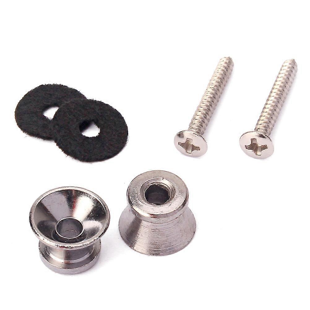 Strap Locks Silver Guitar Strap Lock with Securelocking for Guitar Fixing