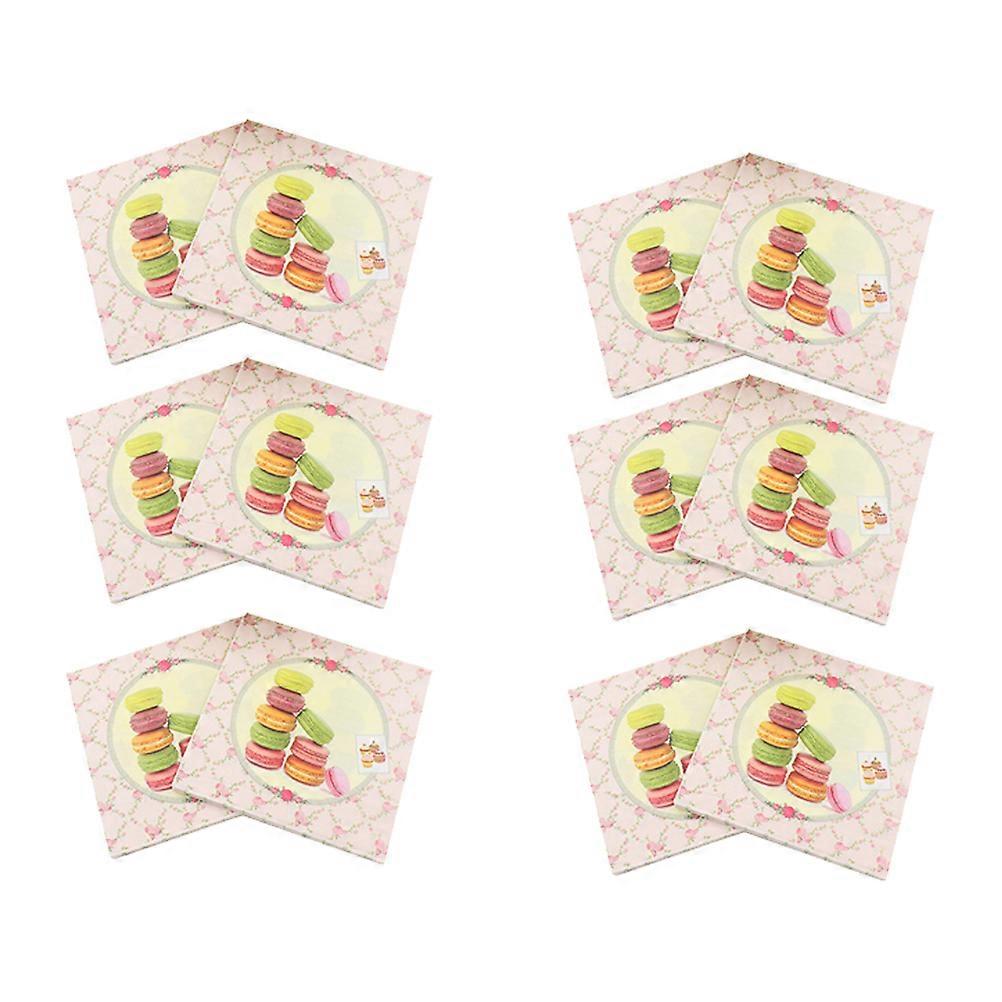 Paper Napkins Dinner Creative Printed Napkins Assorted Color Fashion Pattern Design For Celebrations 20Sheets