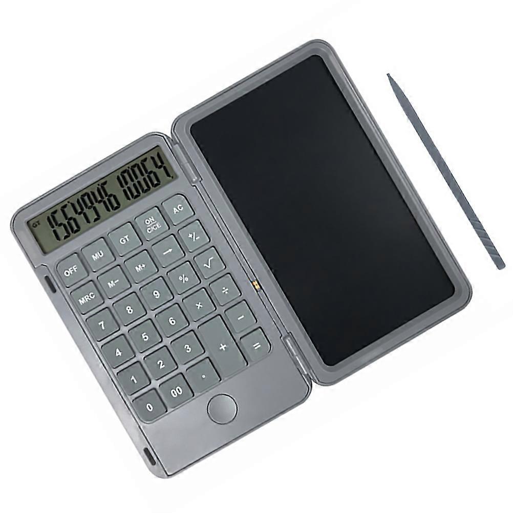 Rechargeable Calculator Accounting Calculator Office Use Type-C Charging Long Endurance Time Light Grey 1Pcs