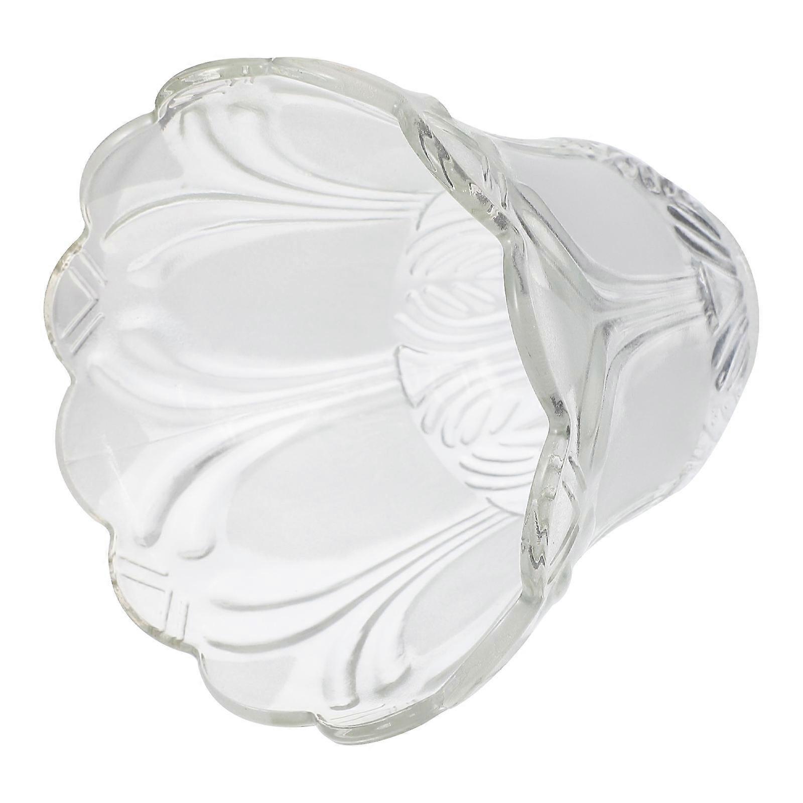 2 Pcs Simple Lamp Decorations Household Glass Light Covers (Transparent)