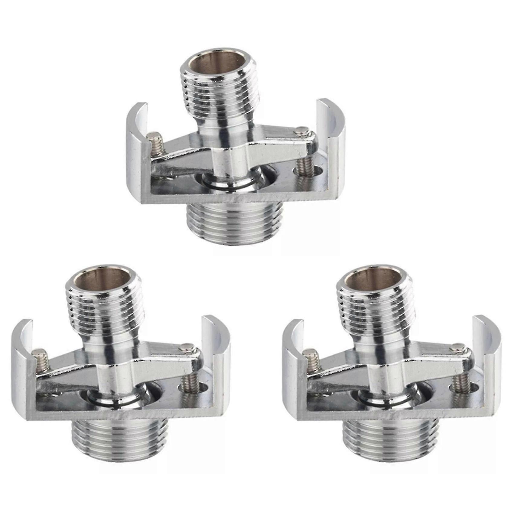 3X Adjusting the Angle of Intake Pipe Copper Shower Head Angled Curved Foot Eccentric Screw Corner