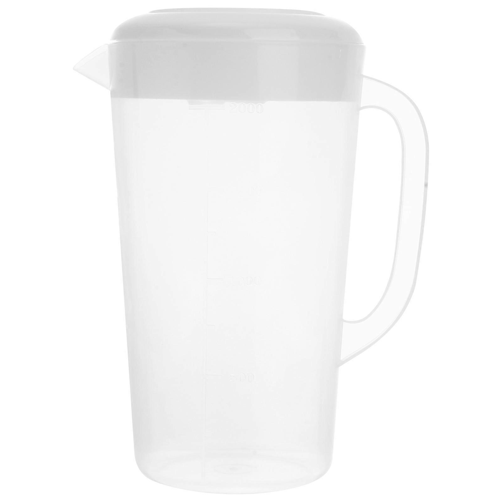 Beverage Pitcher with Lid for Home Made of Beige Color Great for Parties and Picnics 1.5L Capacity