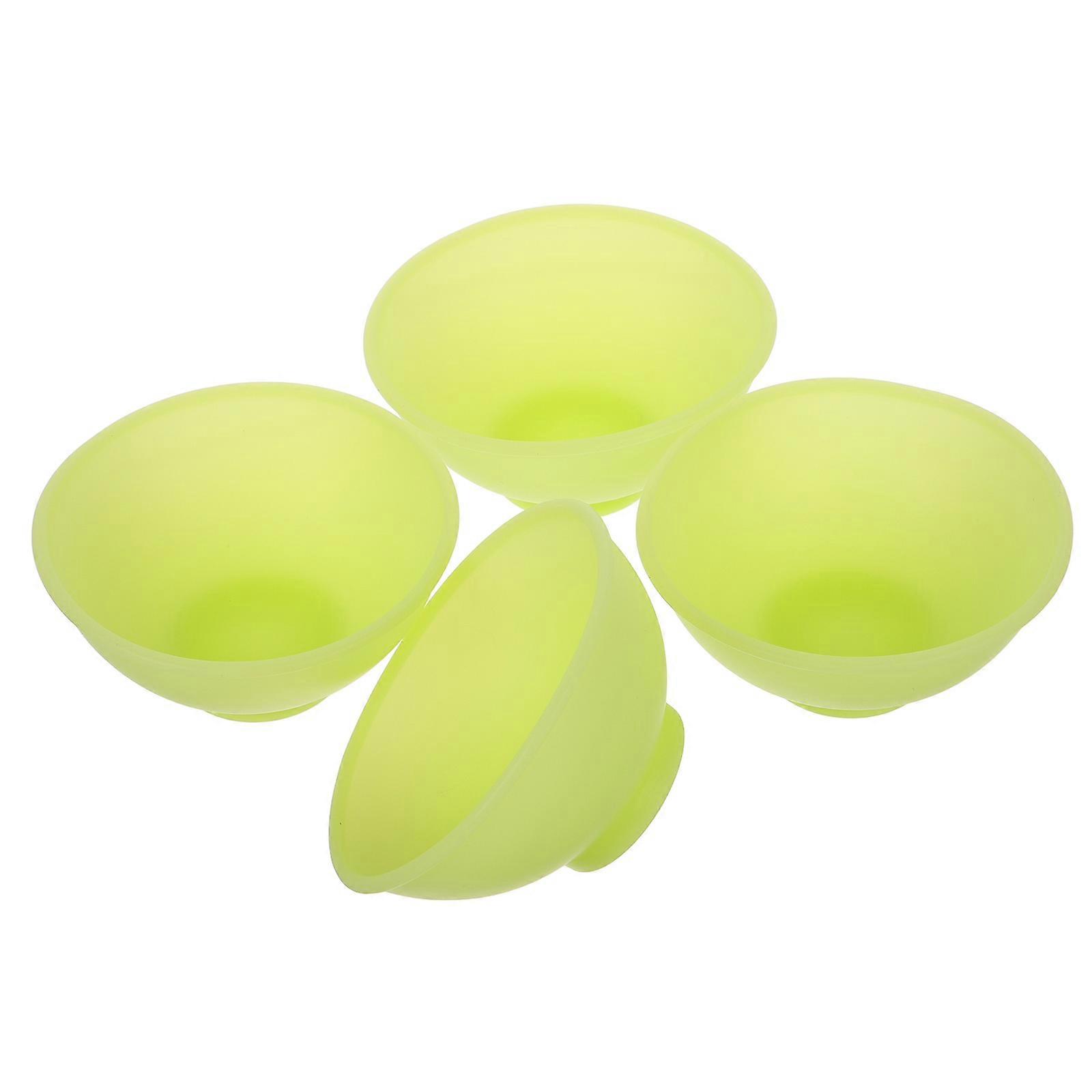 4pcs Mini Flexible Silicone Bowls for DIY Mask Making Reusable Prep Serve Bowls Lightweight Mixing Bowls