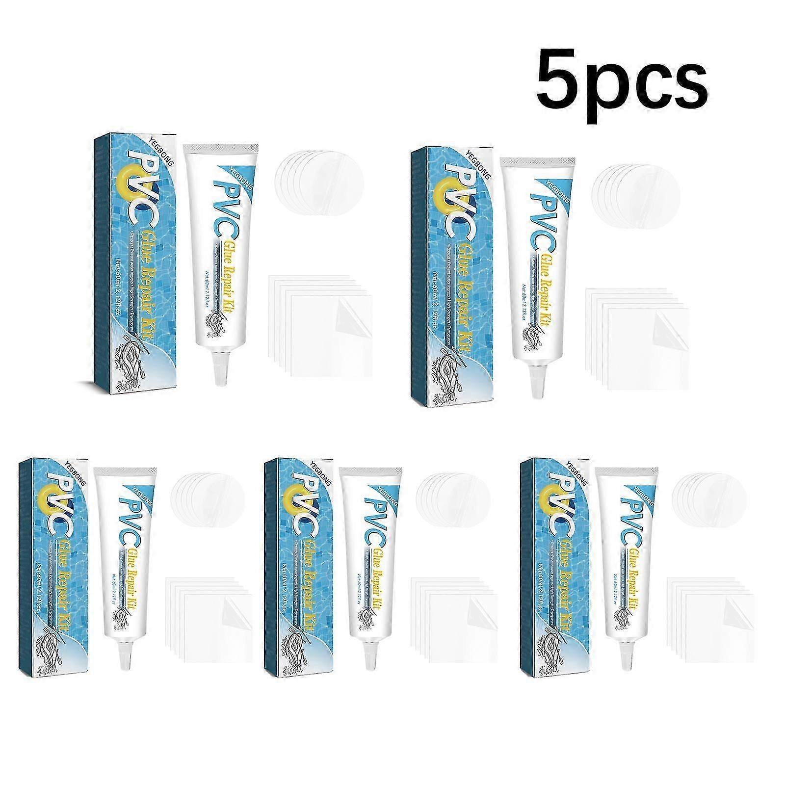 Complete Swimming Ring Repair Kit - Includes Glue & Patches for Quick Poolside Fixes