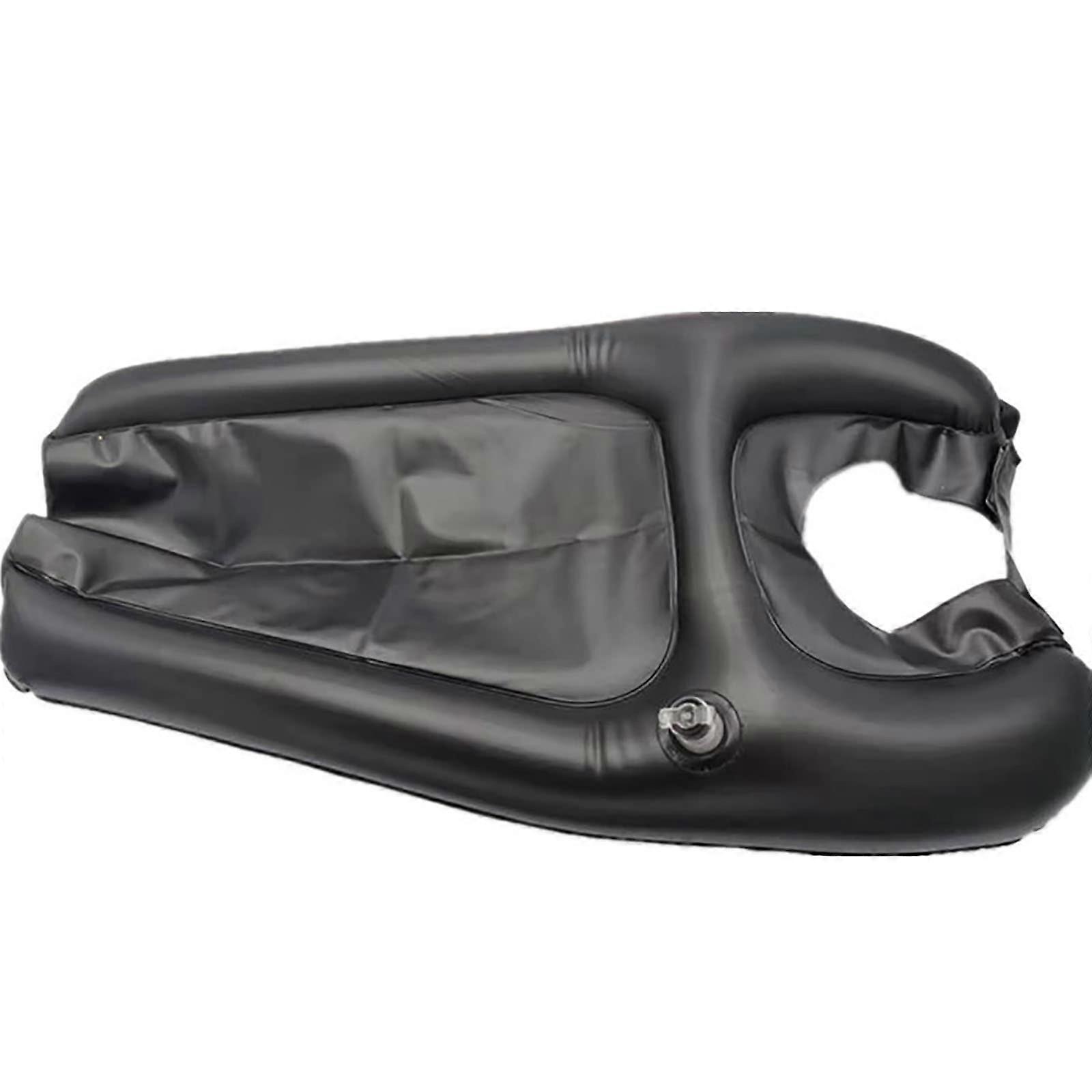 Portable Shampoo Basin On Bed Inflatable Hair Wash Basin For Disabled And Seniors Adjustable Strap No Spill Color Black