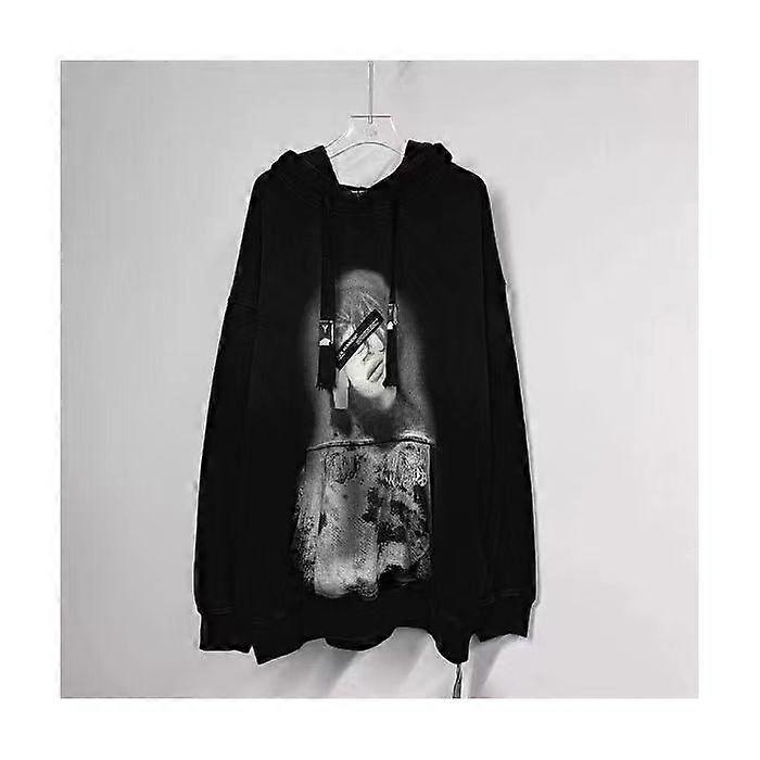 Autumn and Winter Plus Size Women's Retro Hooded Lazy Wind Long-sleeved Hoodie