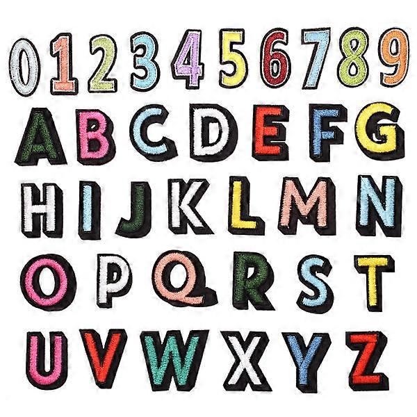Patchs brodés appliqués à coudre Patchs de lettres A-Z décorés