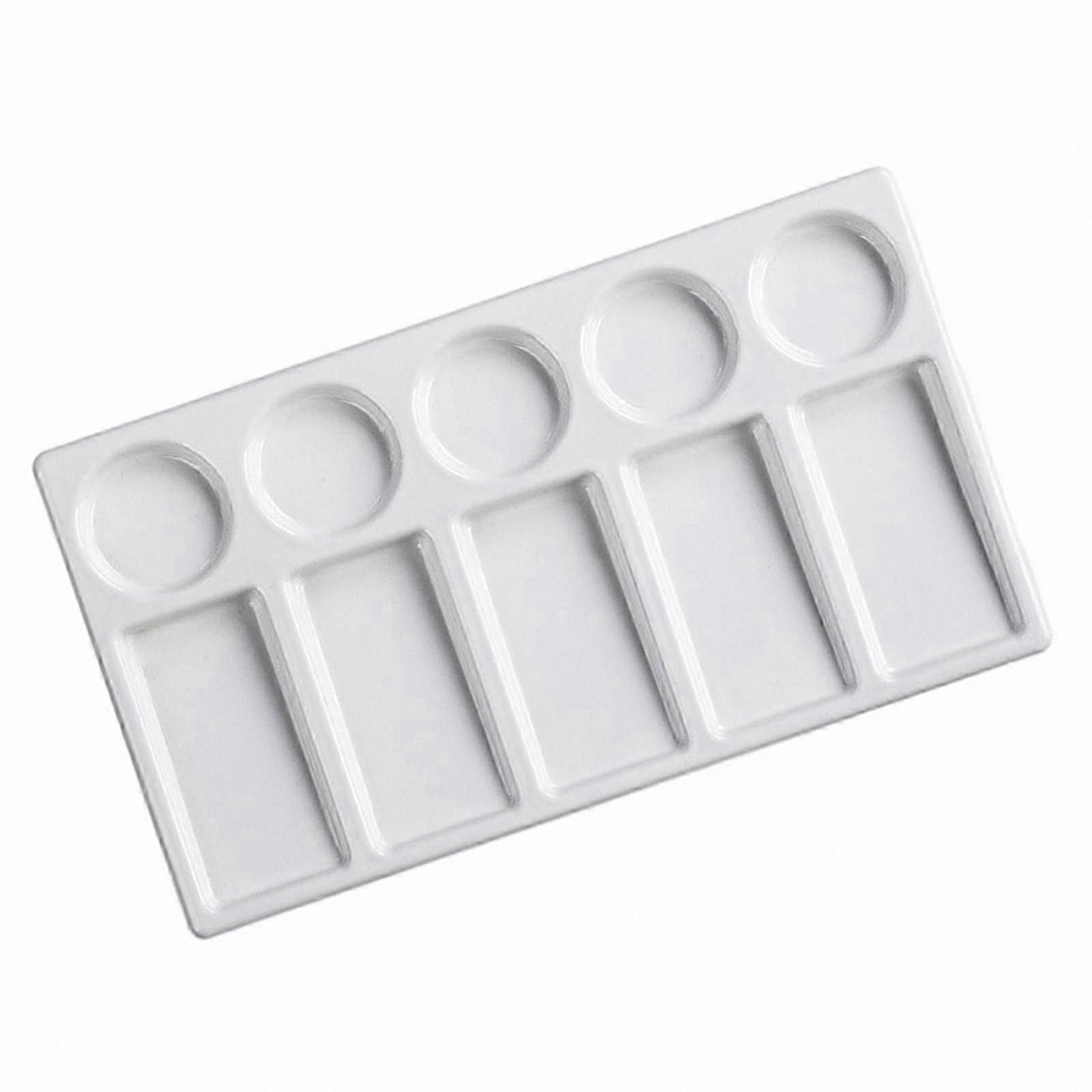 Ceramic Watercolor Palette with 10 Paint Wells for Art Mixing and Painting Projects