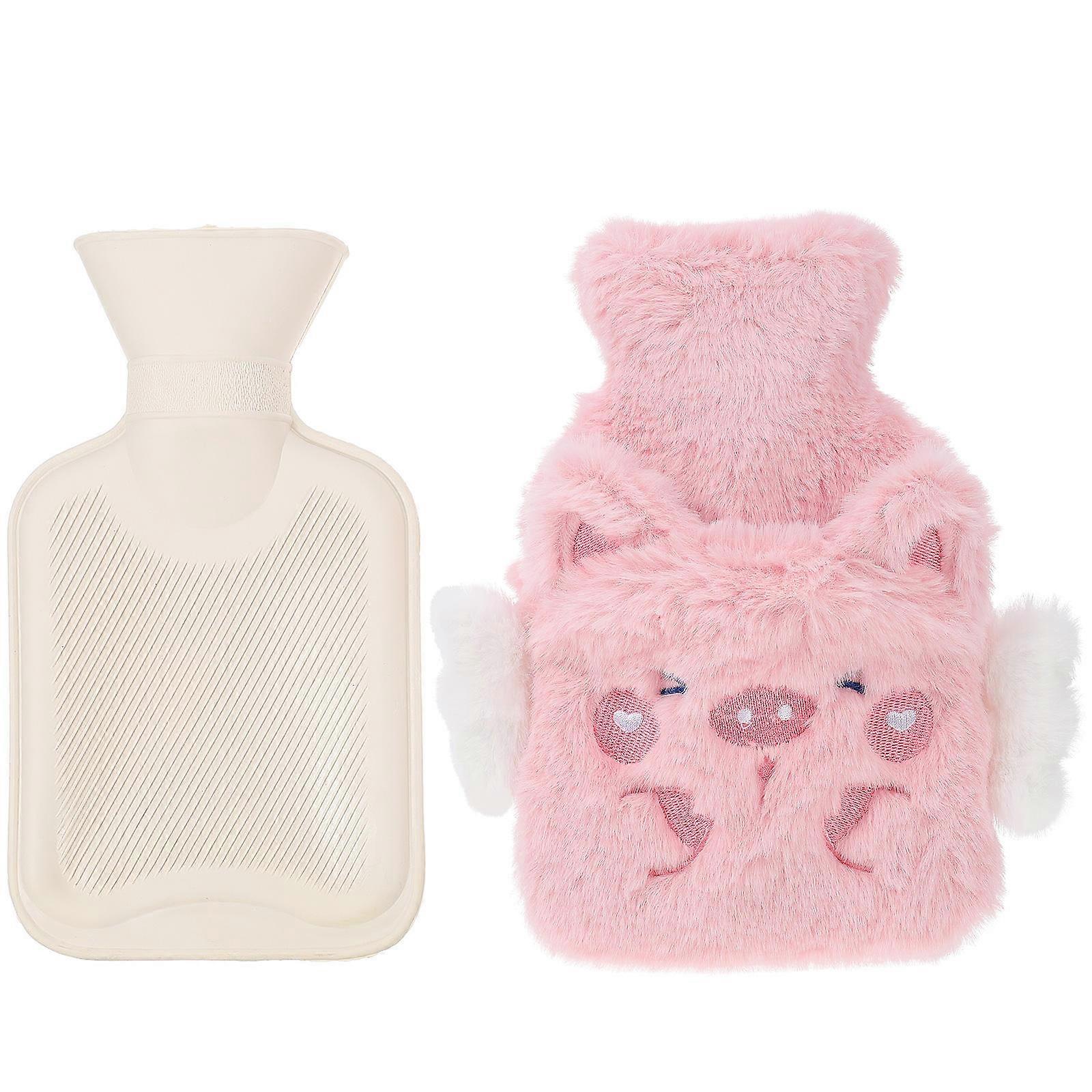 Mini Hand Size Hot Water Bag For Winter Use With Durable Plush Cover Designed For Women 1Pc