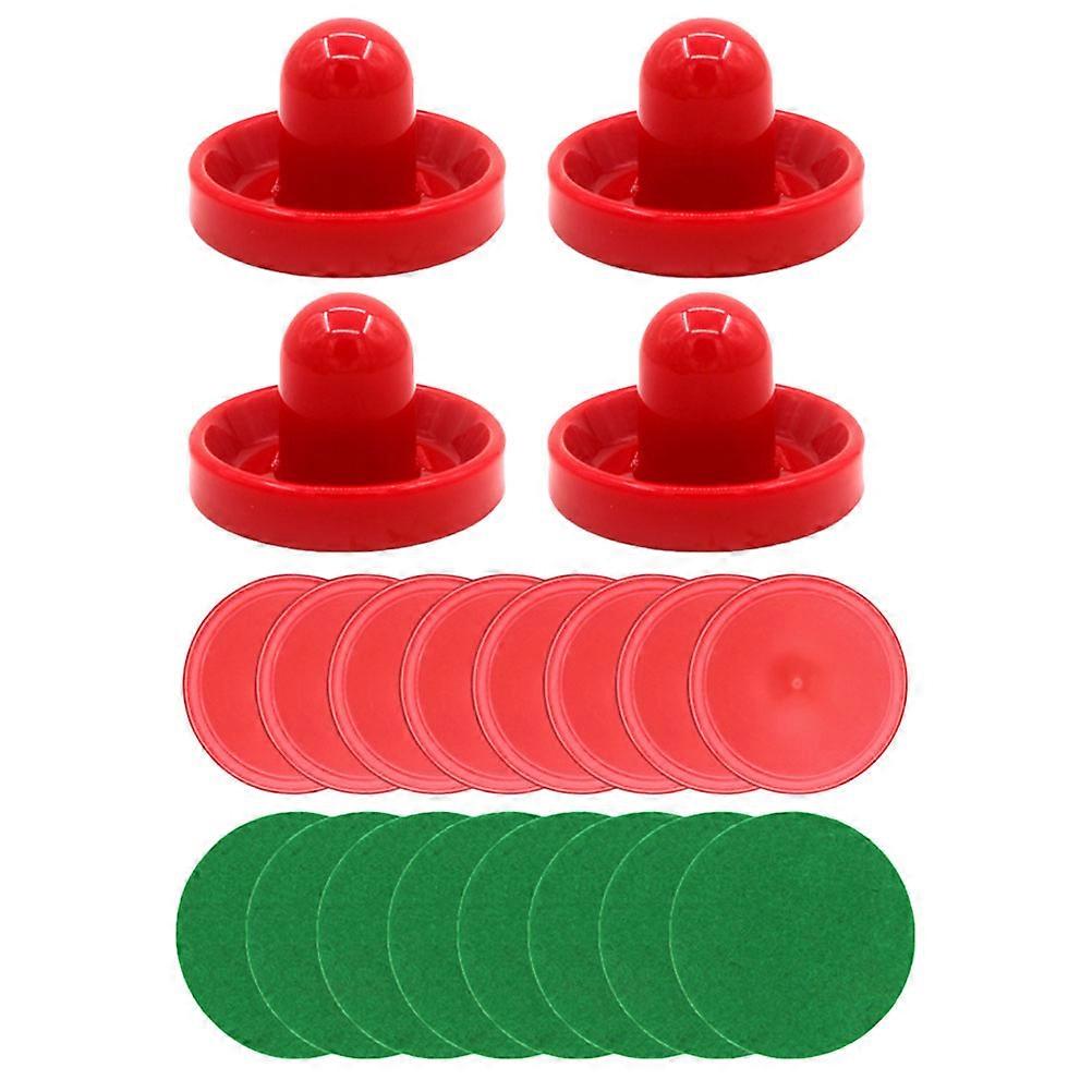 1 Set Funny Air Hockey Replacement Kit with Paddles, Pucks & Handles for Tabletop Hockey Games
