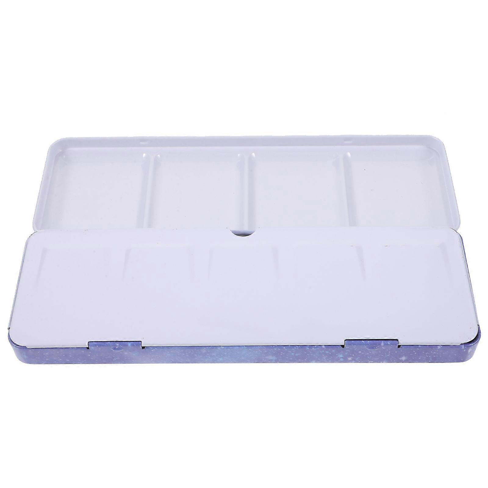 Multi-Compartment Watercolor Palette Watercolor Tray For Painting Supplies Outdoor Painting Blue Rectangular 1 Set