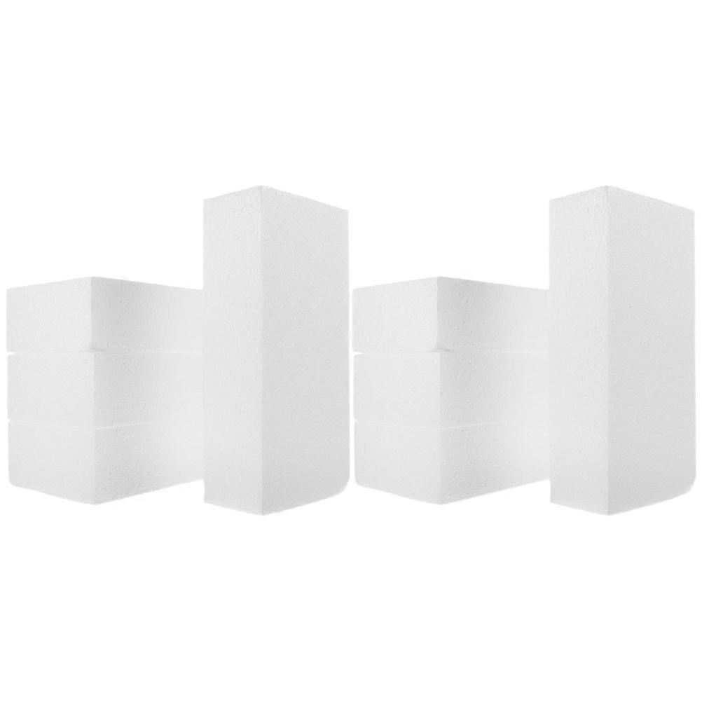 8Pcs Foam Craft Blocks For Wedding Centerpieces In 7.9X3.9X2 In Dimensions
