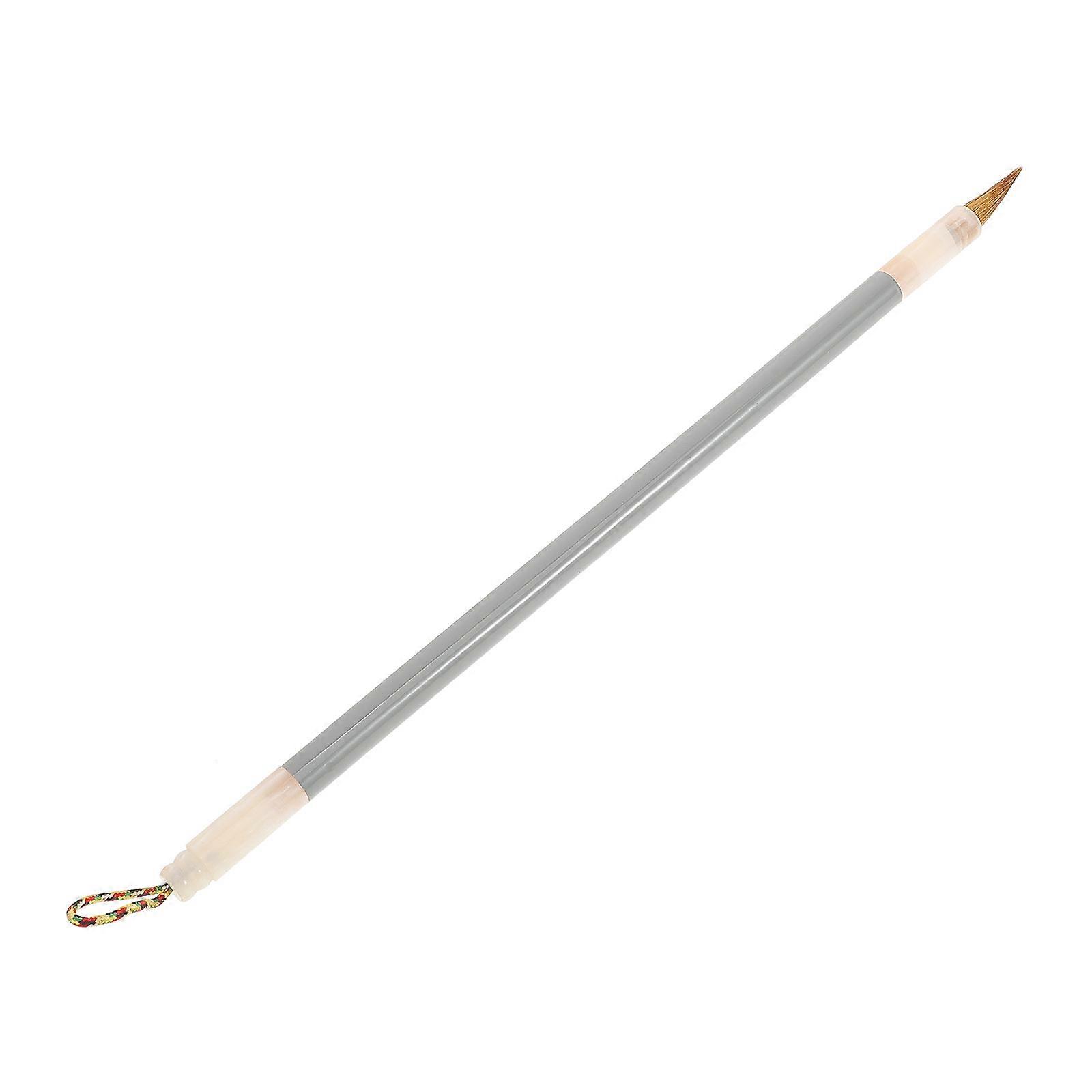 Chinese Calligraphy Brush for Writing Use with Excellent Control Precision Plastic Light Grey