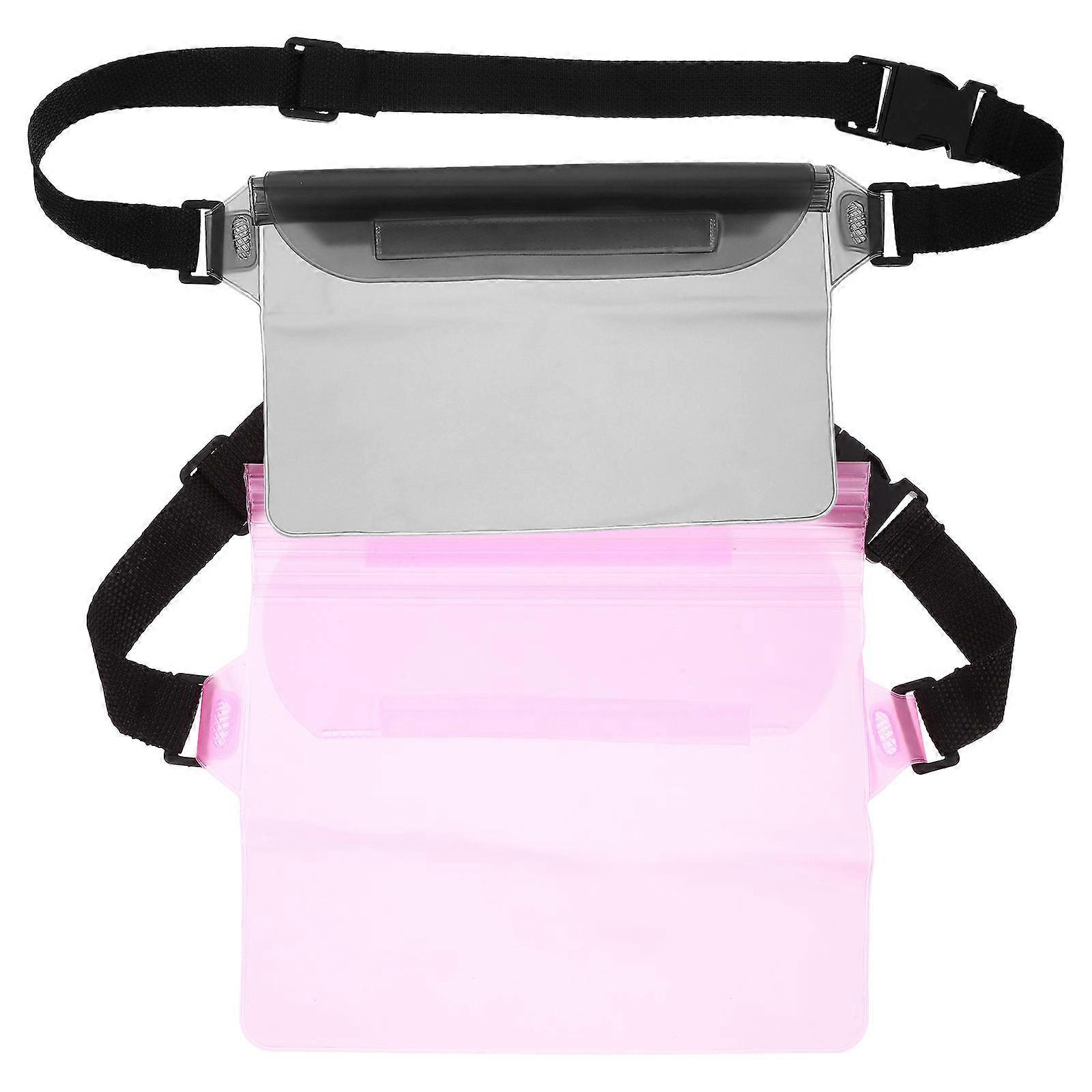 Adjustable Phone Pouch with Waist Strap Secure Holder for Walking, Swimming & Beach Activities Protects Your Valuables