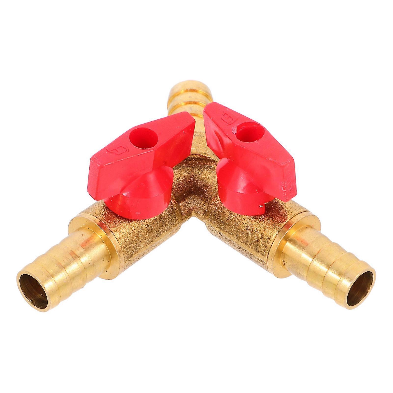 محول خرطوم موصل صمام الغاز النحاسي على شكل حرف Y لتوزيع المياه والغاز الفعال للري والإدارة