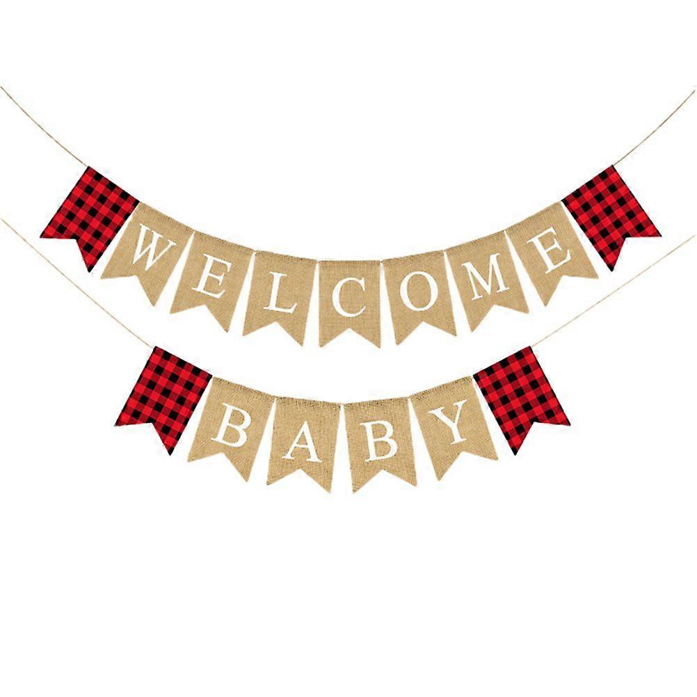 1 Pc Stylish Tree Hanging Decorative String Flag Banner Lightweight Banderole