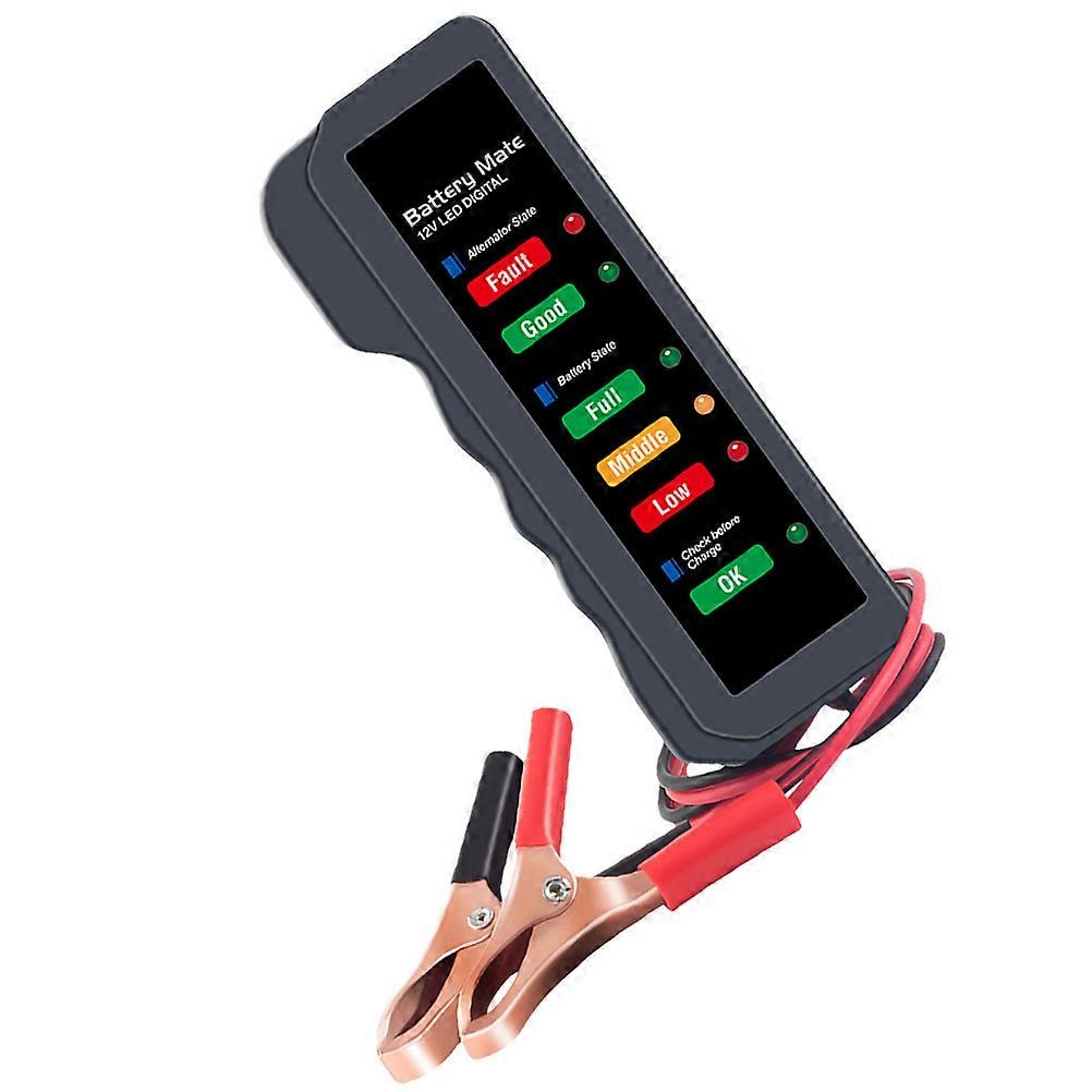Car Battery Detector 12V Professional Tester for Car Use Red Plastic Portable and Lightweight