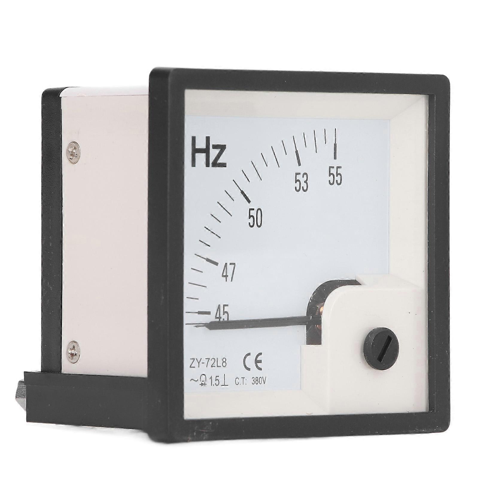 AC Frequency Meter 45 To 55Hz 1.5 Class Accuracy 72x72mm Panel Frequency Tester AC380V 