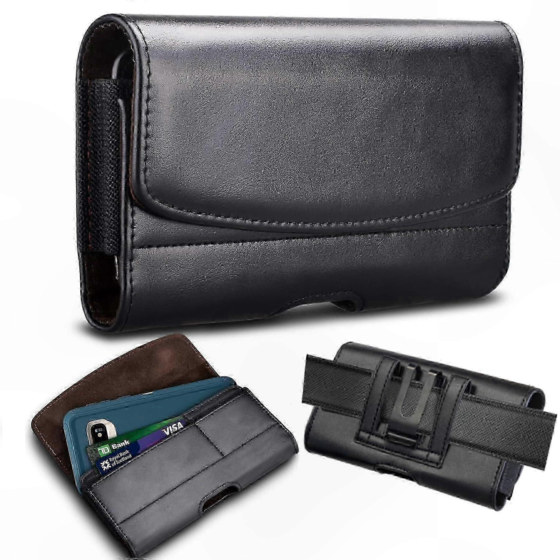 Belt Holster Case with Card Slot for Galaxy S25 Ultra, Protective Phone Holder with Belt Loop