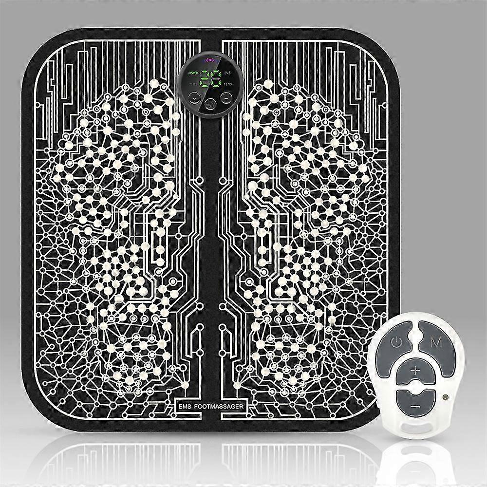 EMS القدم مدلك حصيرة وسادة كهربائية الدورة الدموية الدورة الدموية تخفيف الألم LED USB