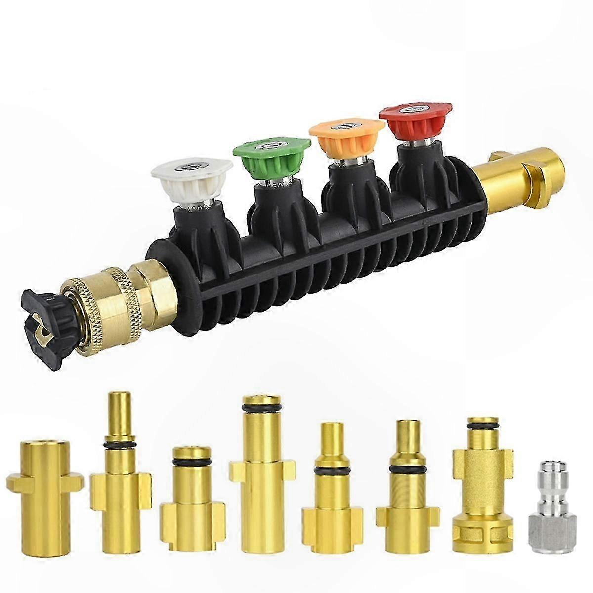 Adjustable High-Pressure Washer Nozzle Tips for Outdoor Cleaning Tasks