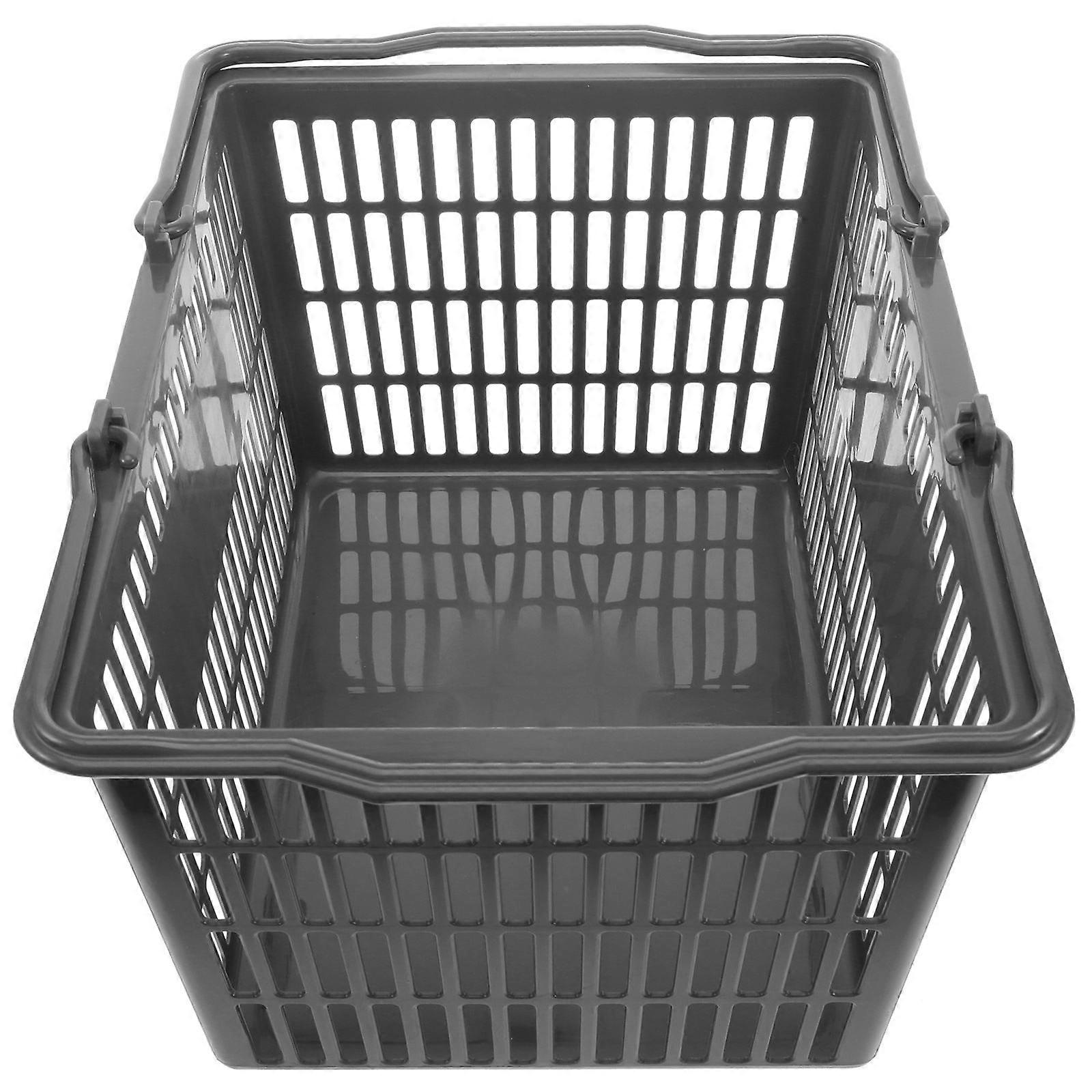 Shopping Basket Rectangular Storage For Commercial Use 39X29X20CM Plastic 1Pack