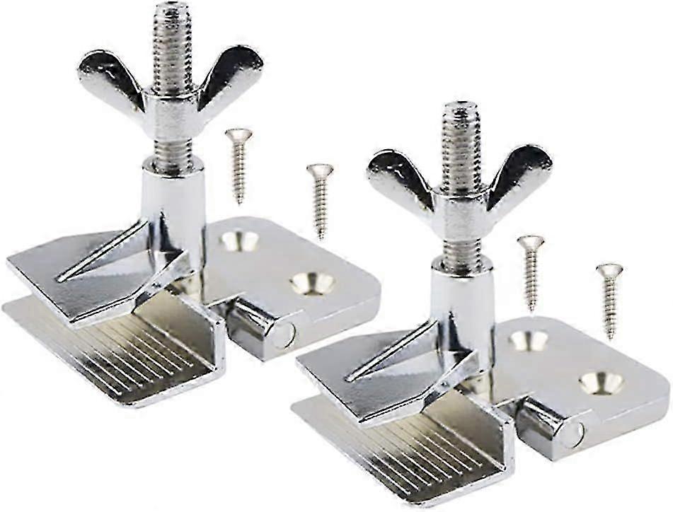 2 Pcs of Silk Screen Printing Hinge Clamps for Screen Printing Frame Machine,for Fixing Screen Printing Mesh,Screen Printing DIY Tool,4 Screws Include