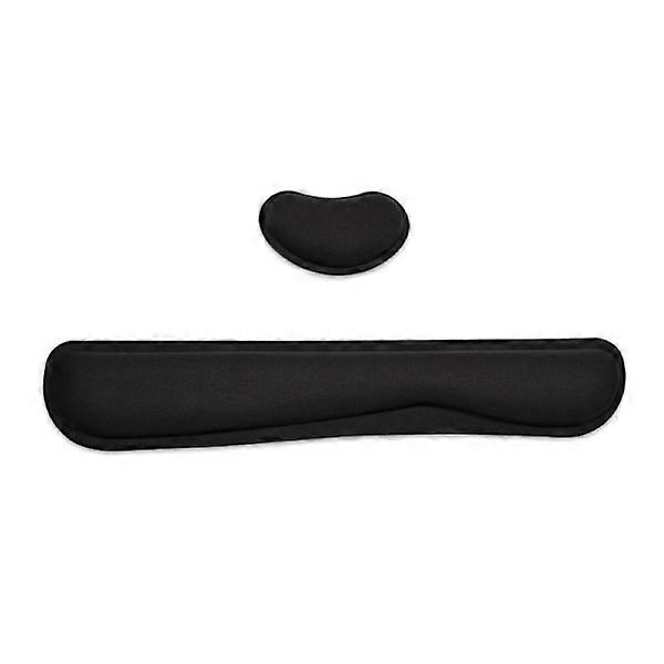 Memory Foam Computer Keyboard Wrist Rest, Ergonomic Wrist Support Set for Easy Typing, Non-Slip
